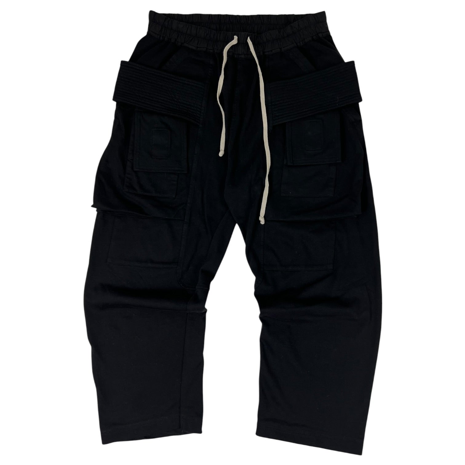 Rick Owen’s DRKSHDW Creatch Cropped Cargo Trousers Black