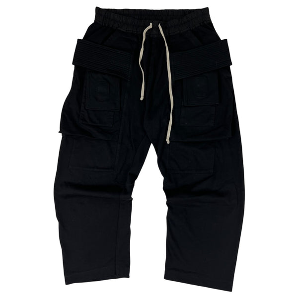 Rick Owen’s DRKSHDW Creatch Cropped Cargo Trousers Black
