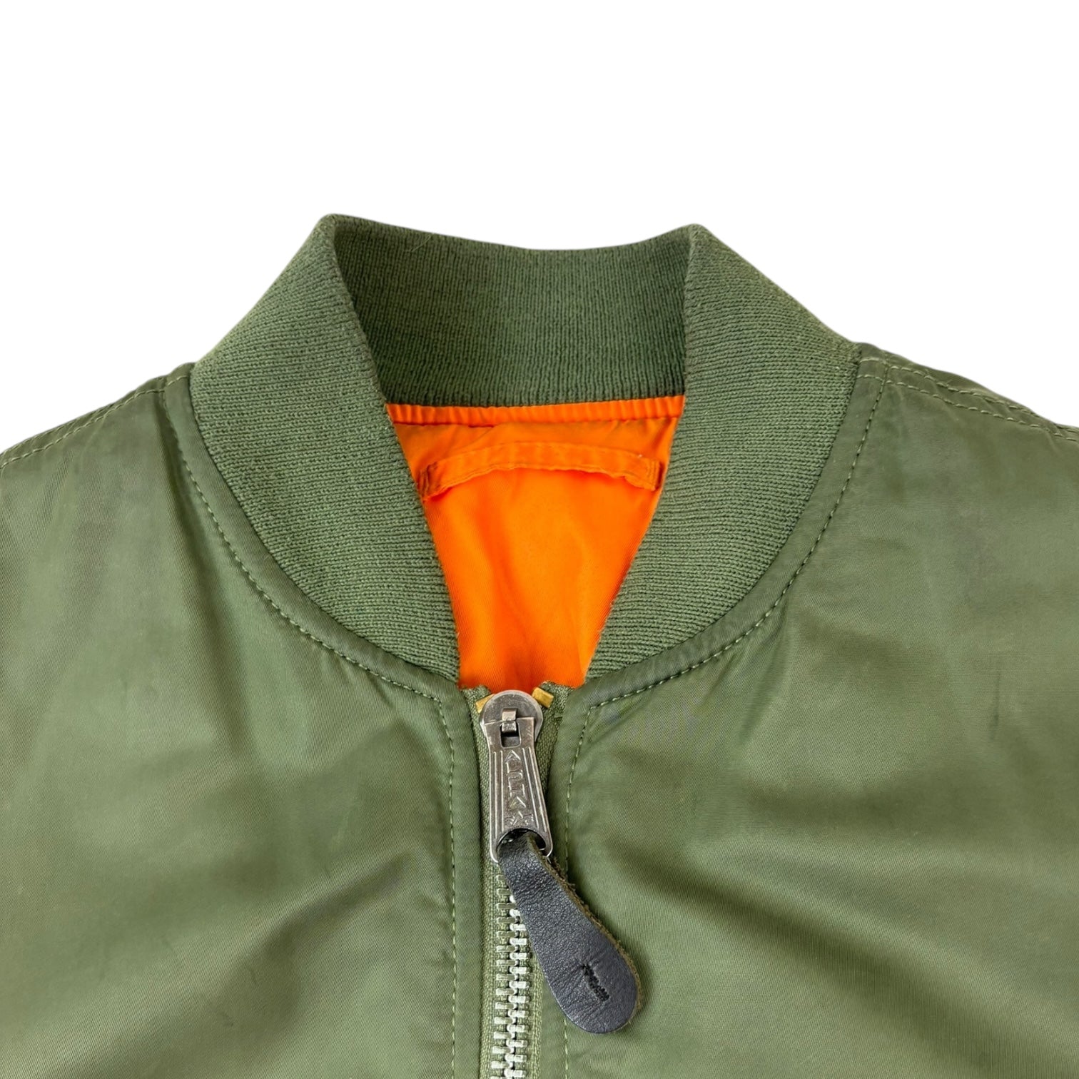 Alpha Industries Reversible Bomber Jacket Green/Orange