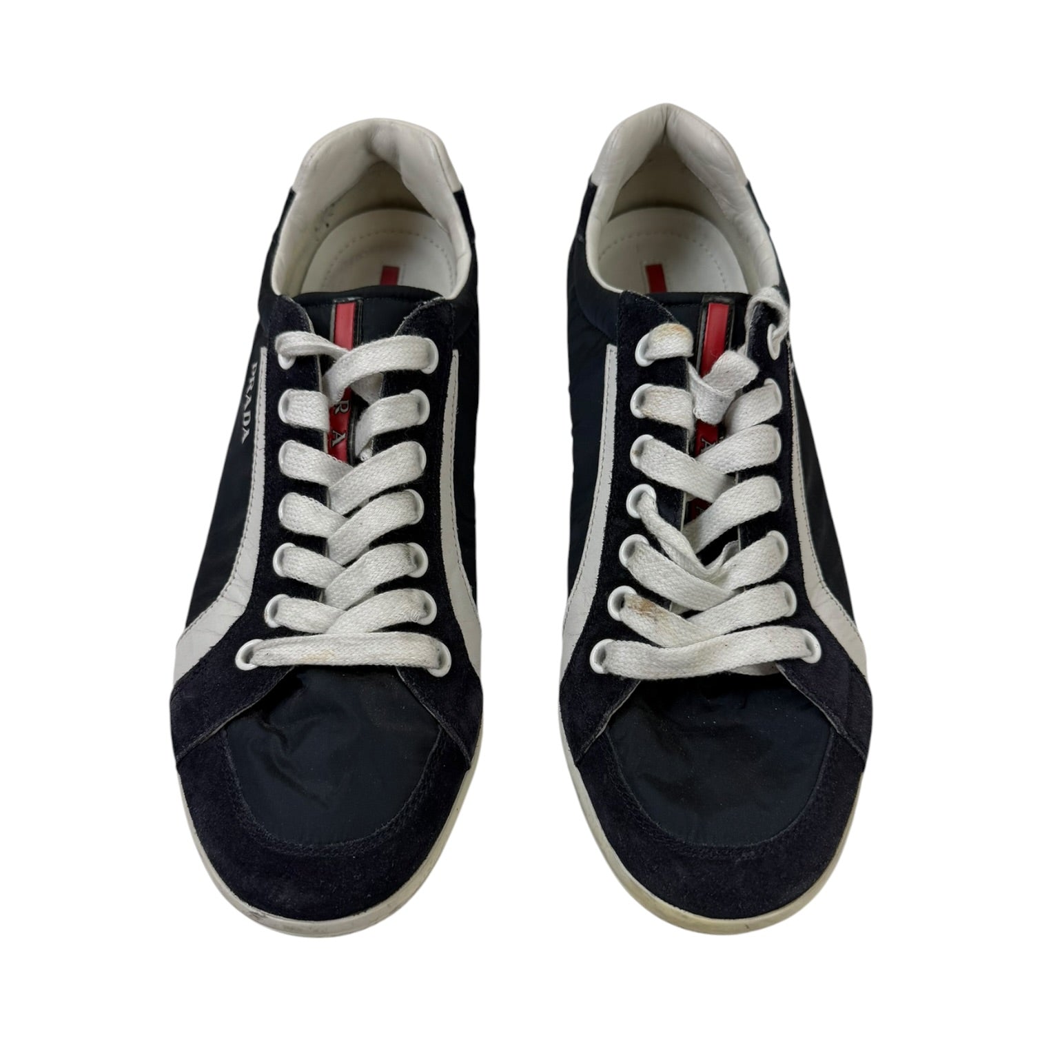 Prada Scamosciato Nylon Sneakers Blue (Used)