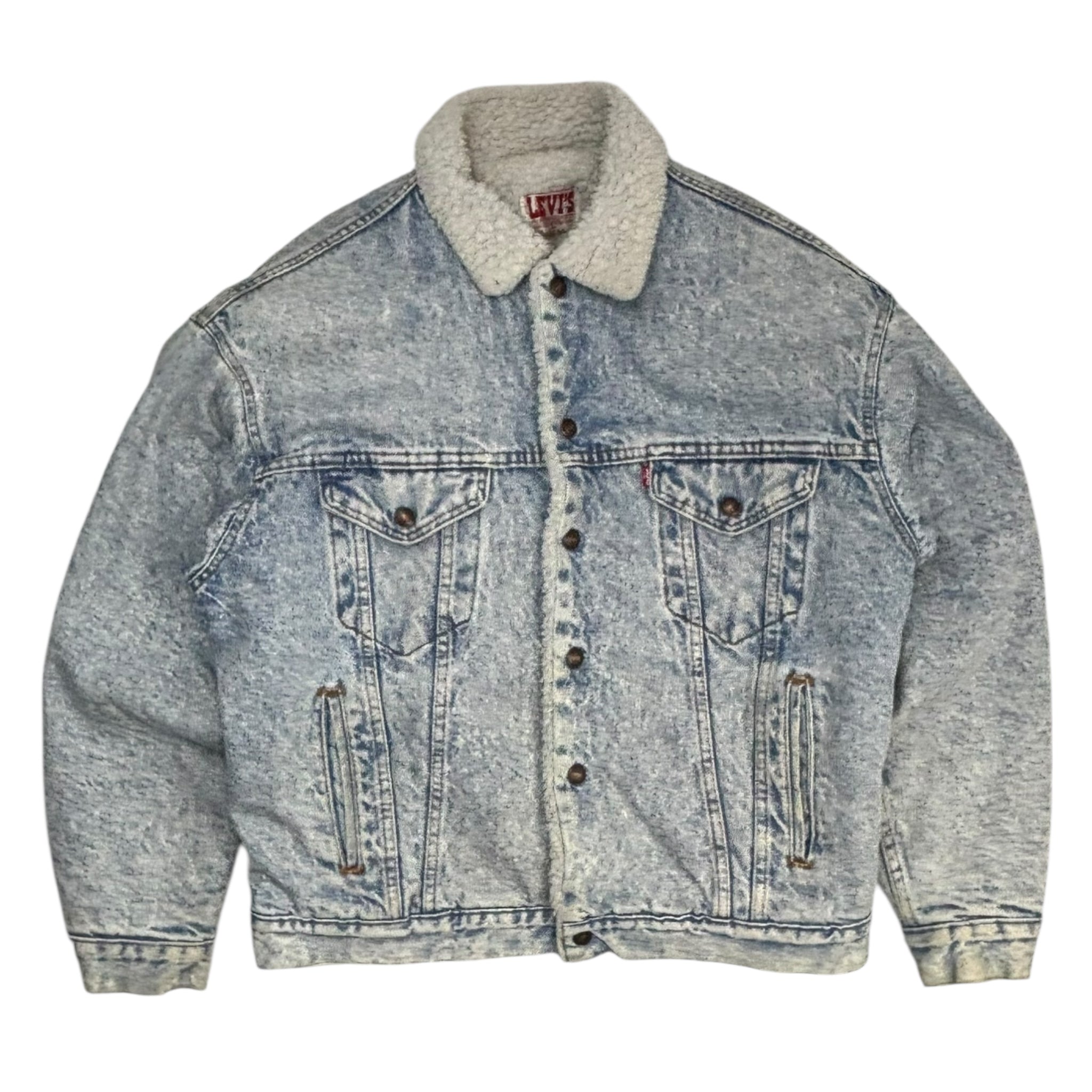 Vintage Levi’s Light Wash Denim Sherpa Jacket