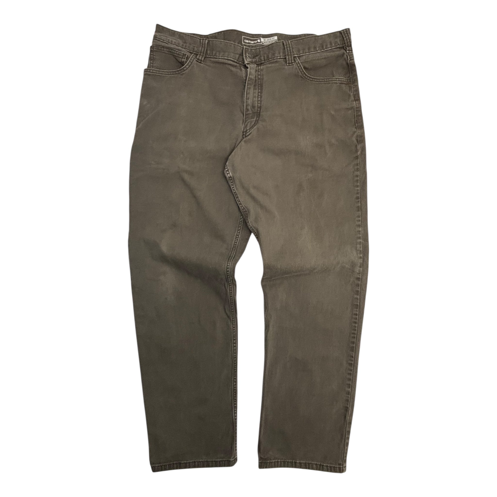 Carhartt Relaxed Fit Canvas Work Pants Mocha