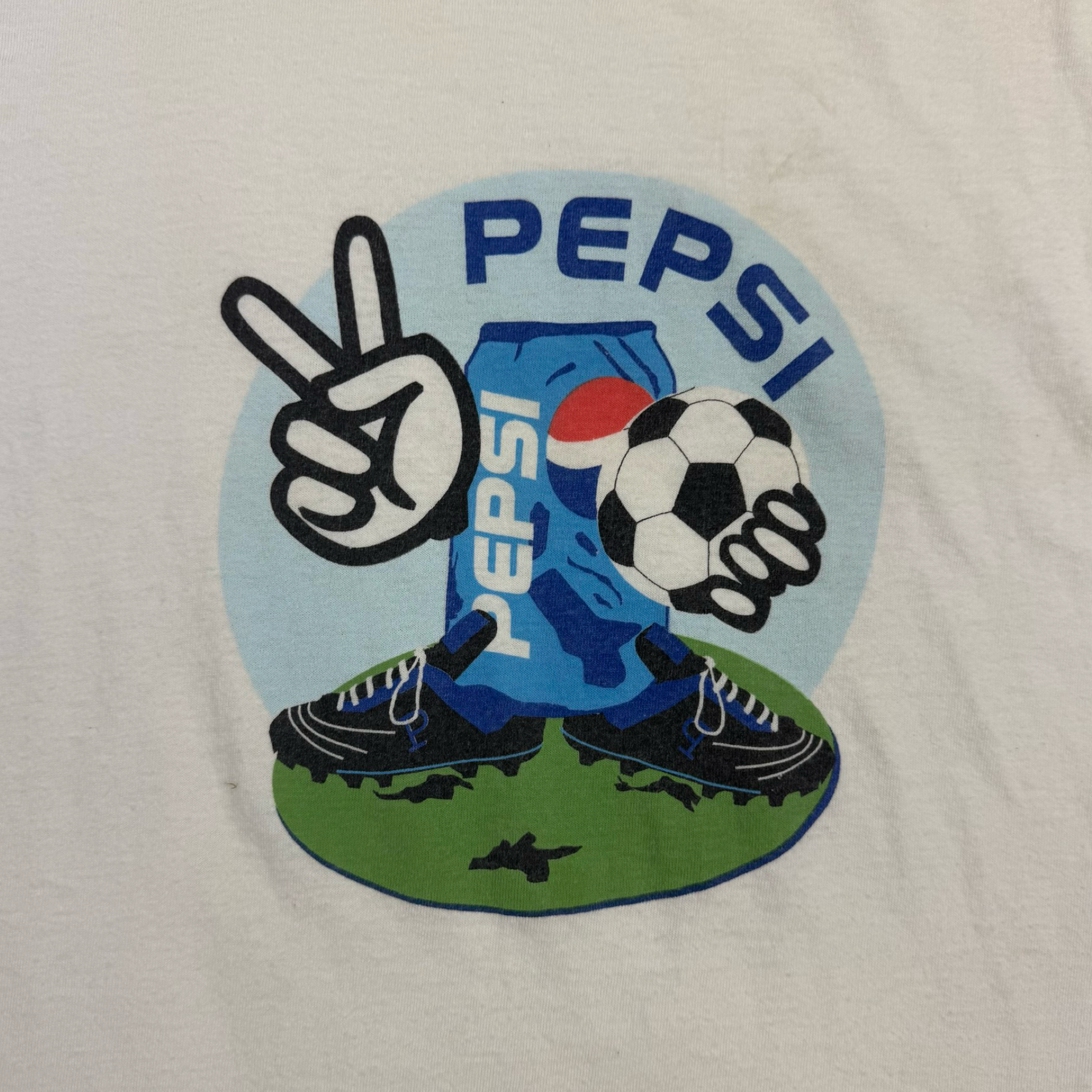 Vintage Pepsi Soccer Tee White