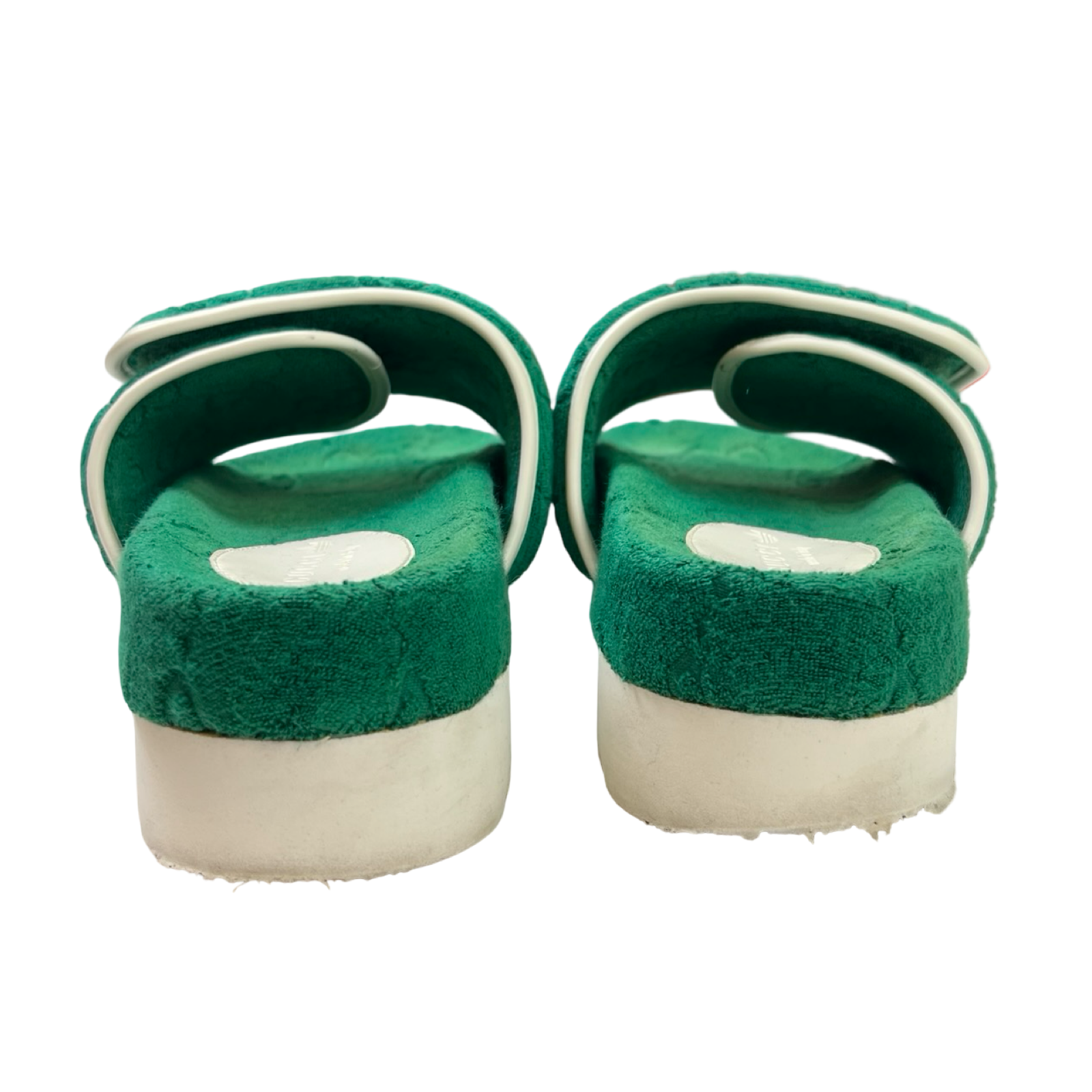 Gucci x Adidas Platform Slides Terrycloth Green (Used)