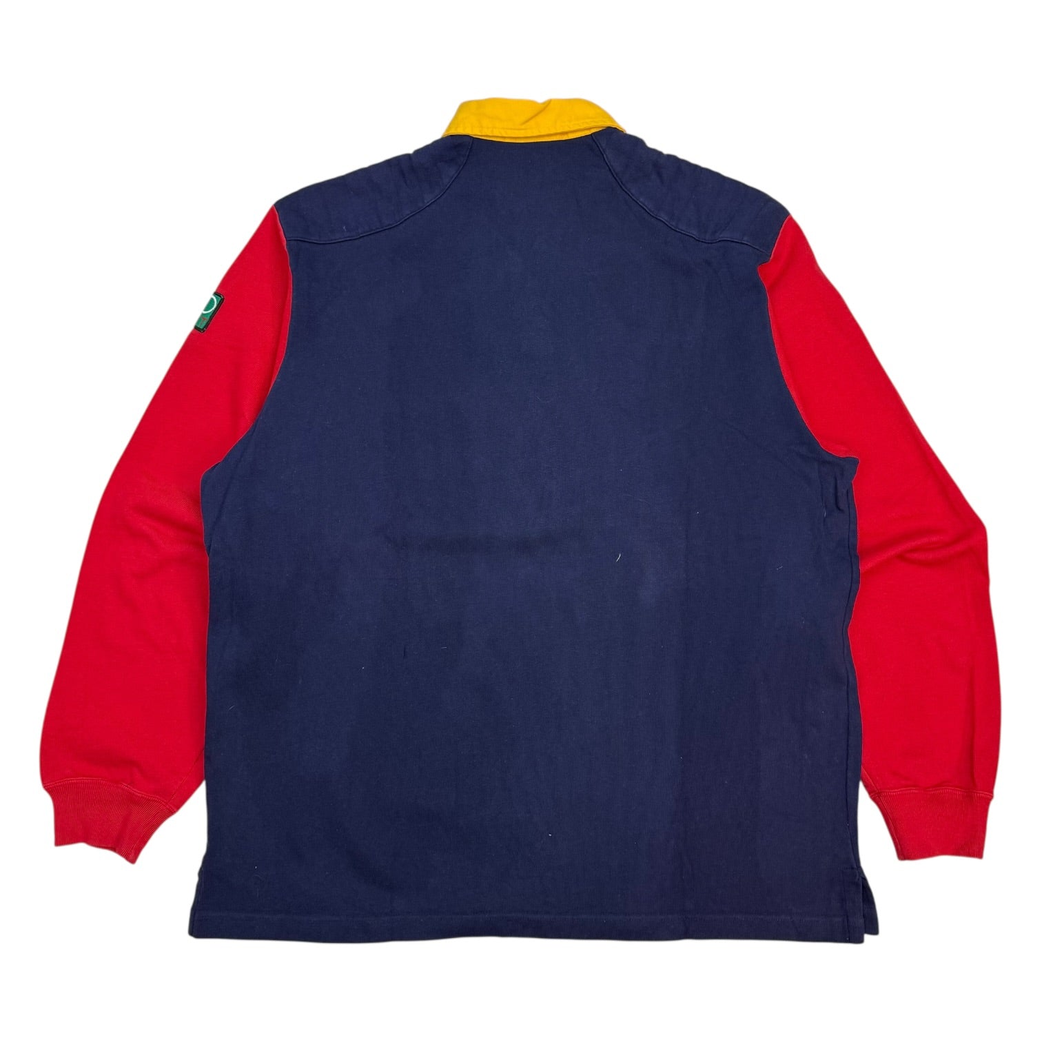 Vintage Polo Sport Ralph Lauren Colour Block Rugby Shirt