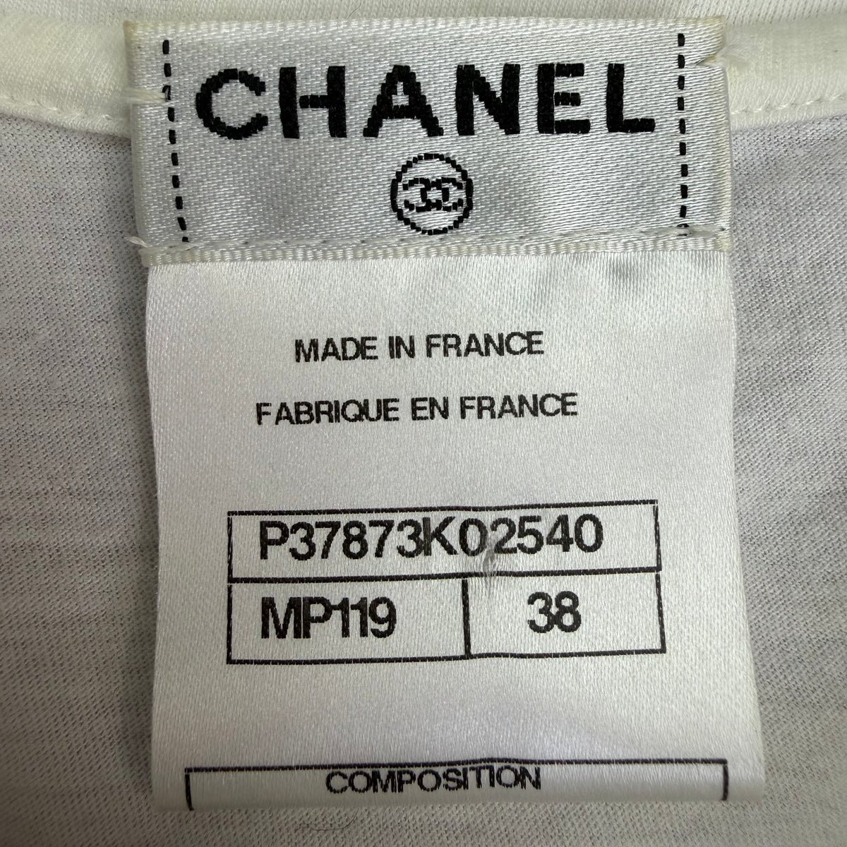 (W) Spring/Summer 2010 Chanel Mademoiselle Coco By Karl Lagerfeld Tee Purple/White