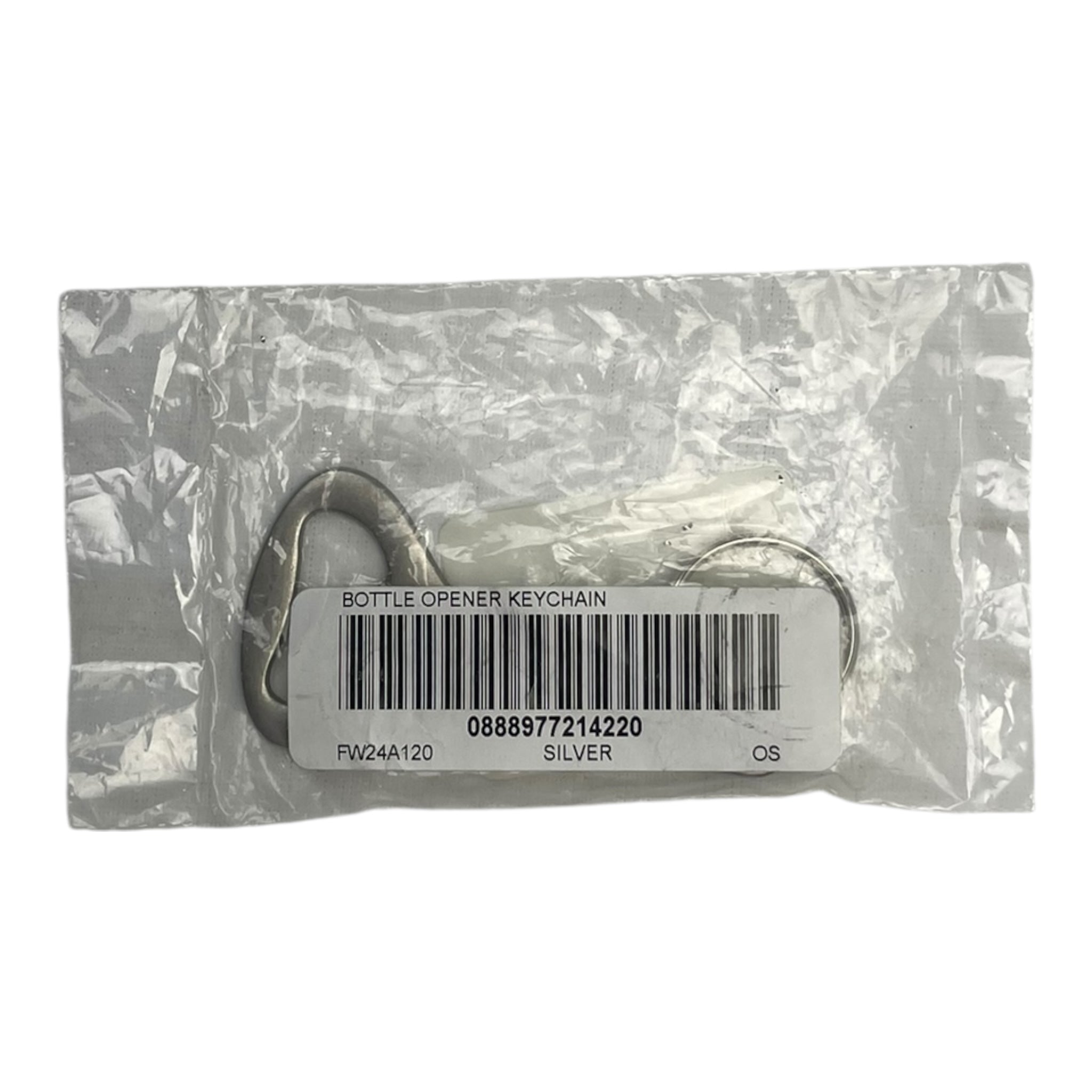 Supreme Bottle Opener Keychain Silver
