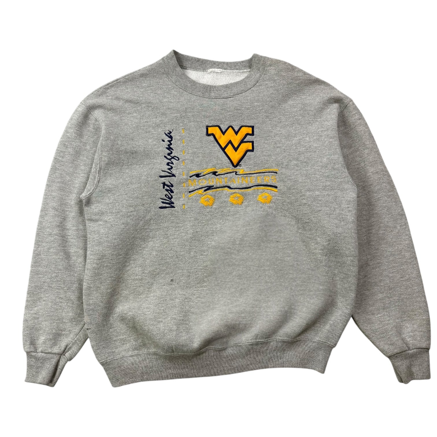 Vintage West Virginia Mountaineers Crewneck Grey