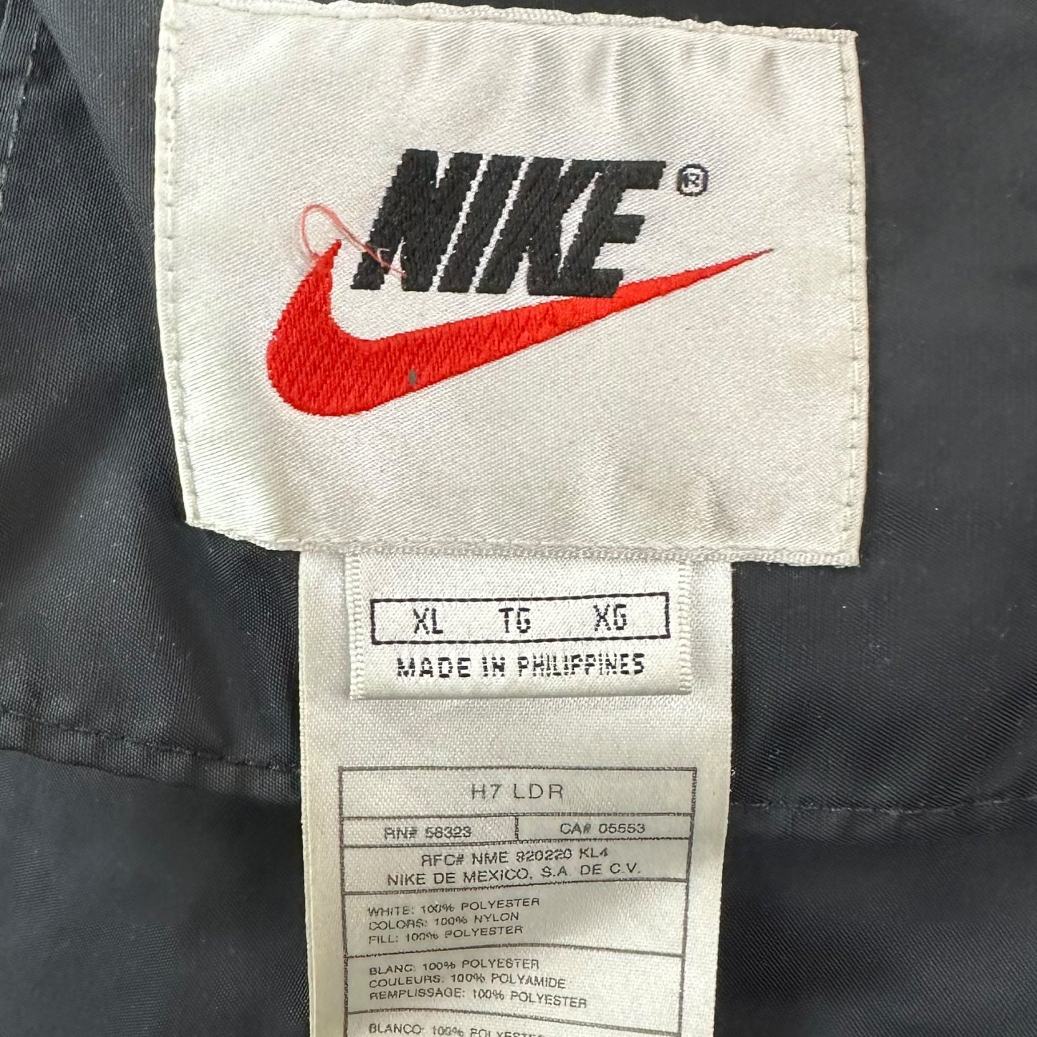 Vintage Nike Reversible Puffer Jacket Black/Green