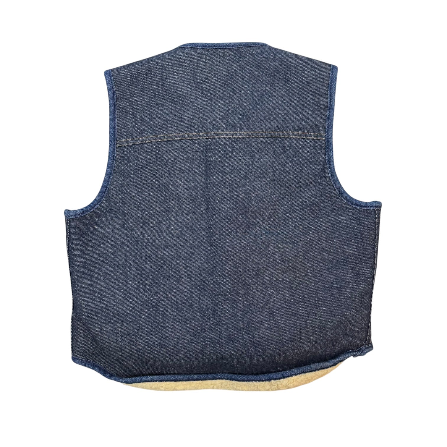 Vintage Carhartt Peterbilt Denim Vest Blue