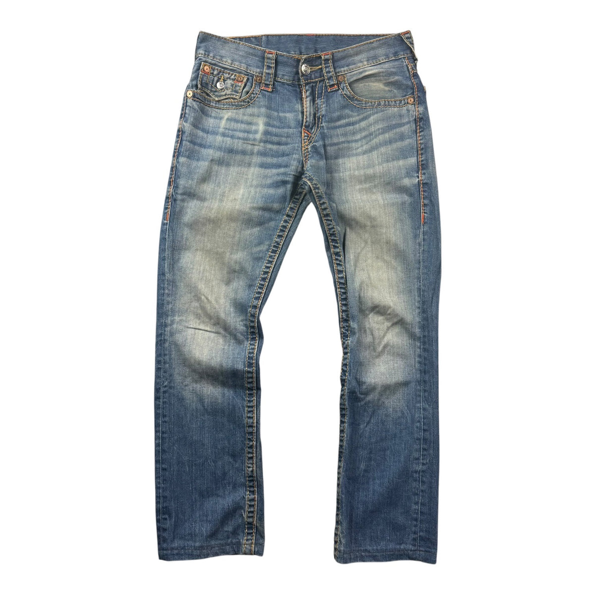 Vintage True Religion Straight Jeans Faded Blue