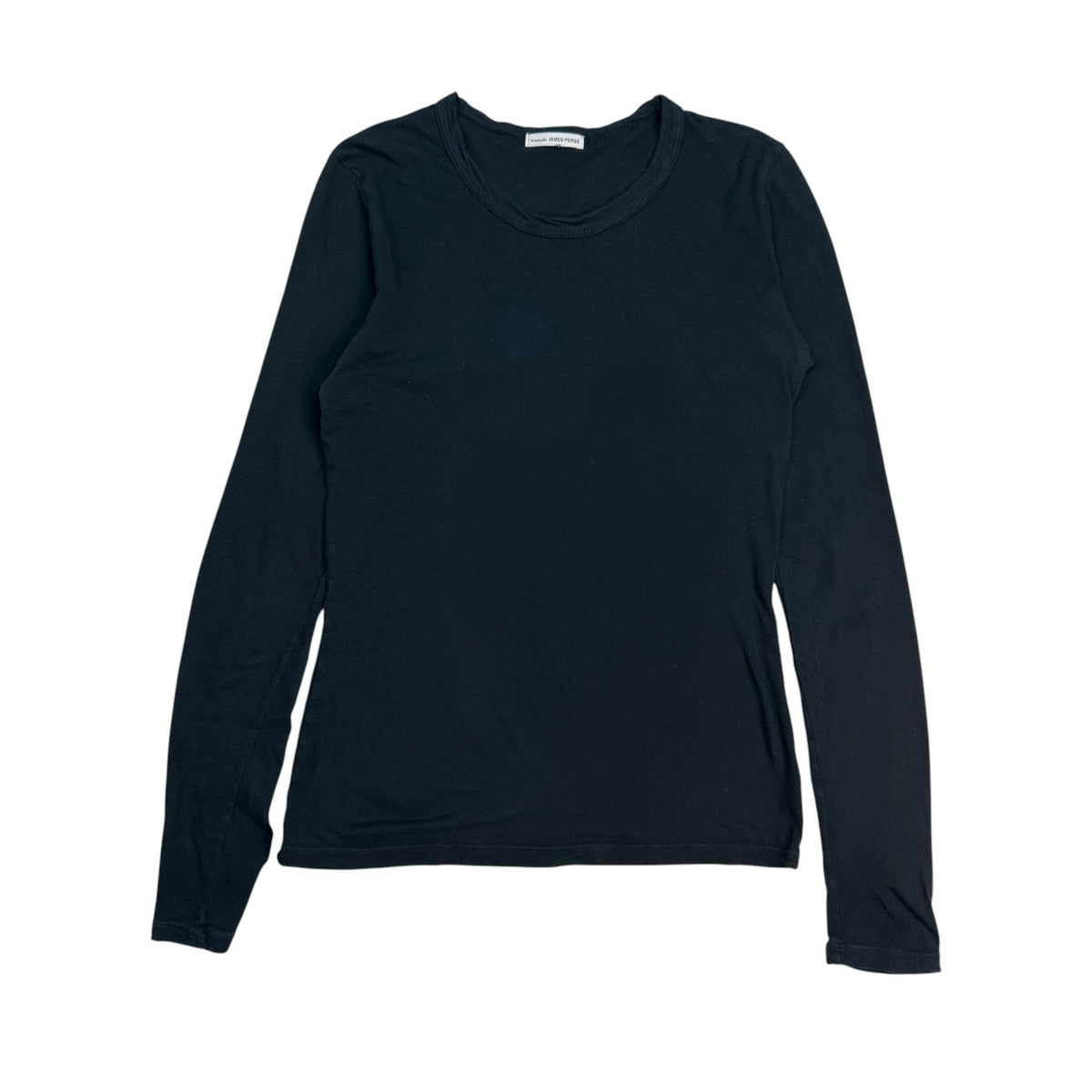 (W) Standard James Perse L/S Tee Black