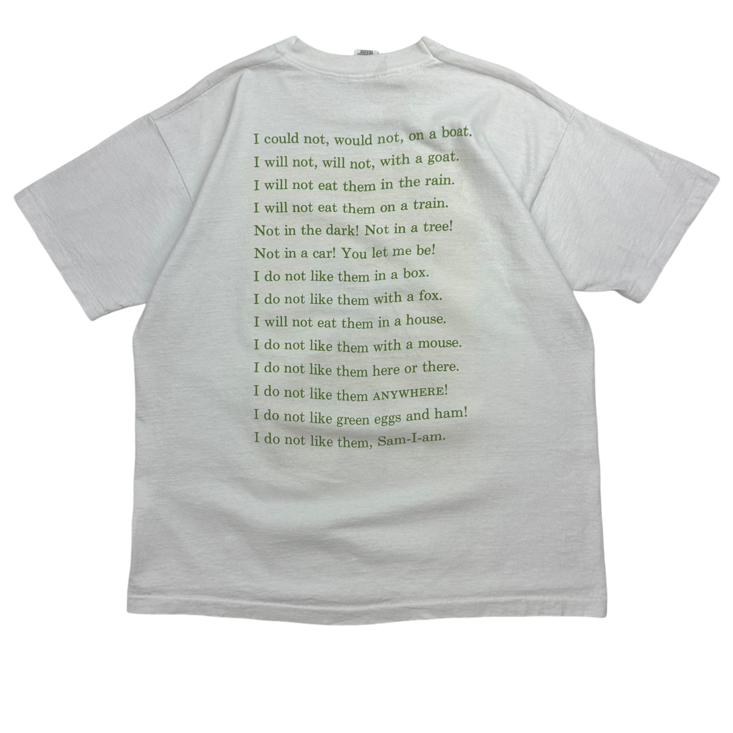 Vintage Dr.Seuss Green Eggs and Ham Tee White