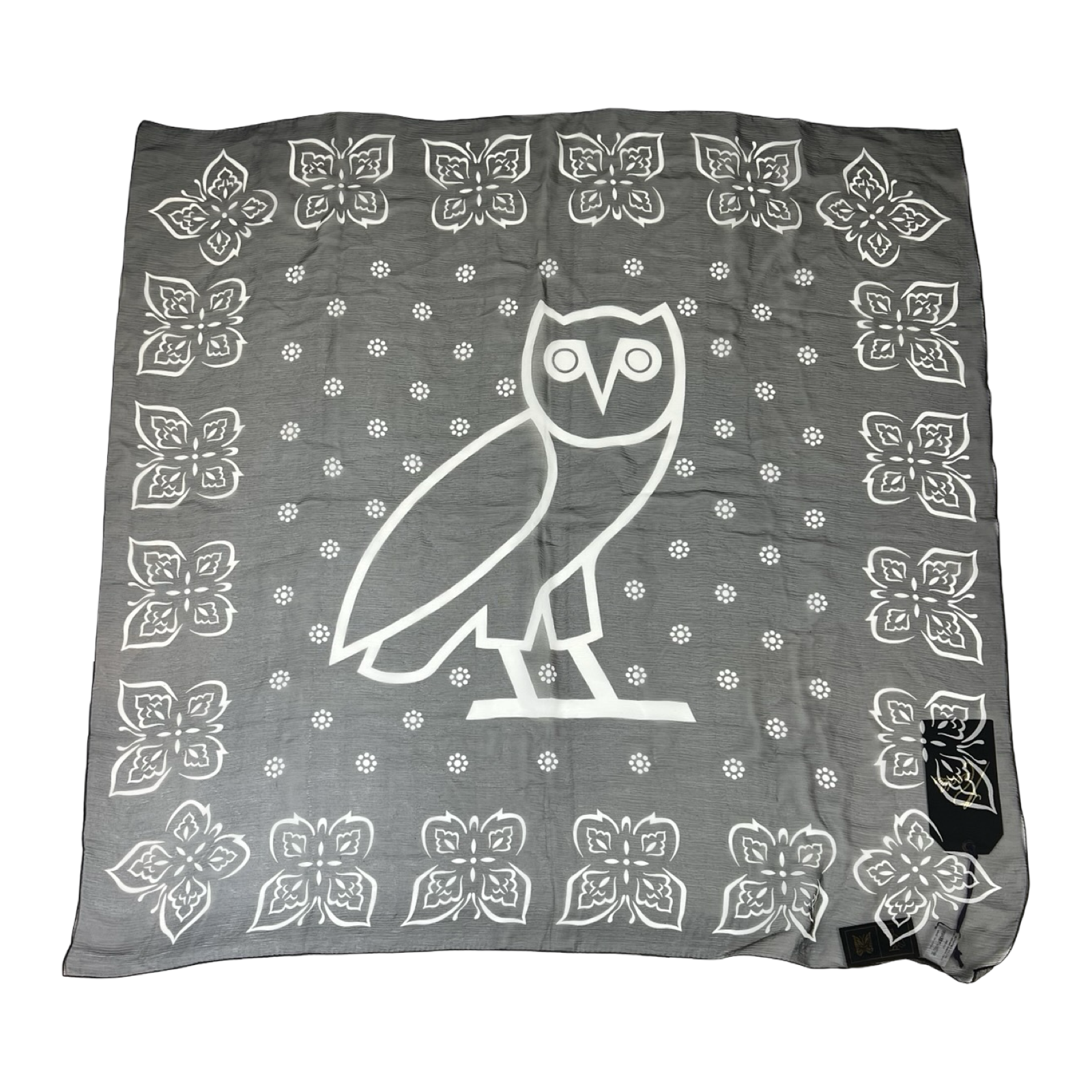 Needles x October's Very Own Silk Scarf Black