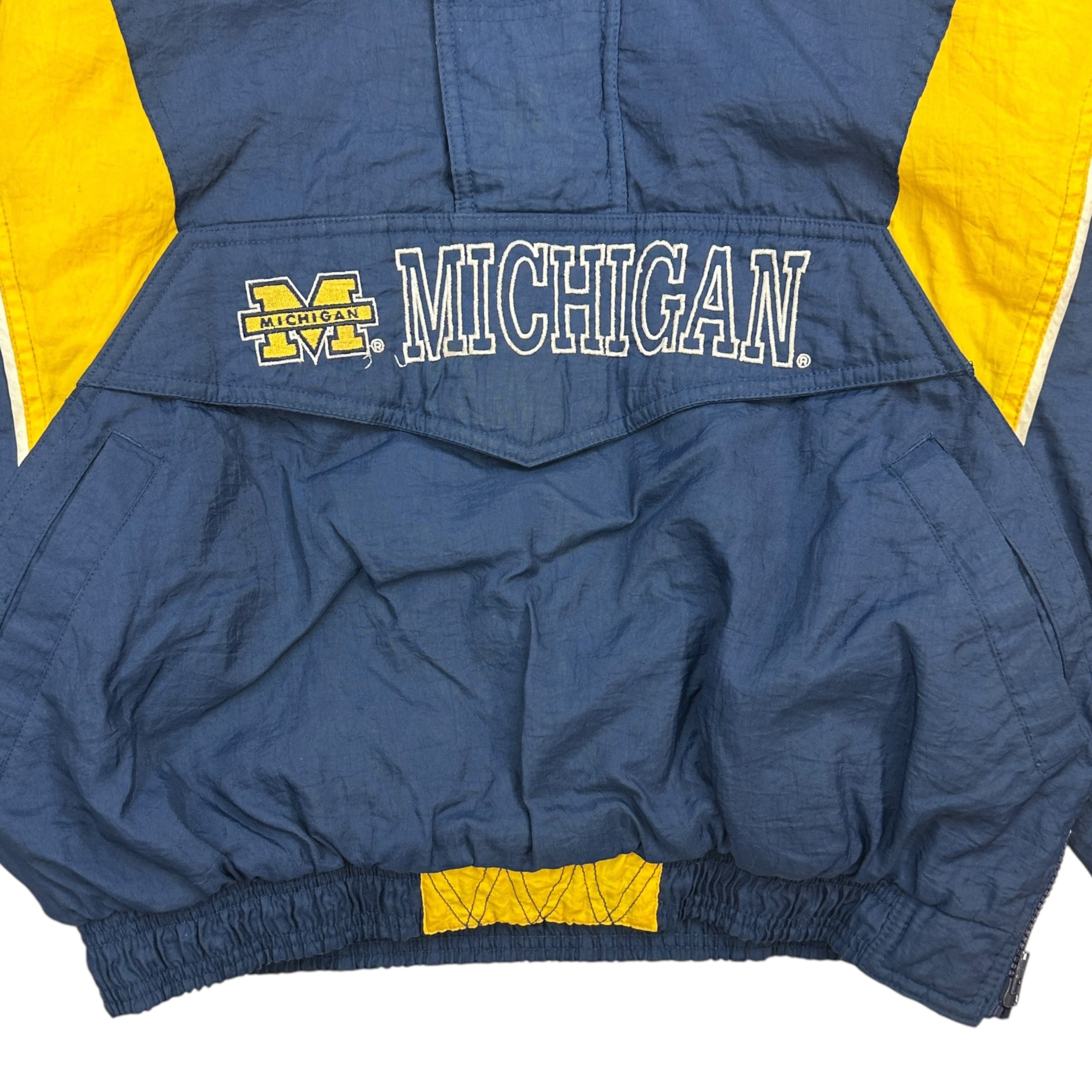 Vintage Starter Michigan Anorak Jacket Blue/Yellow