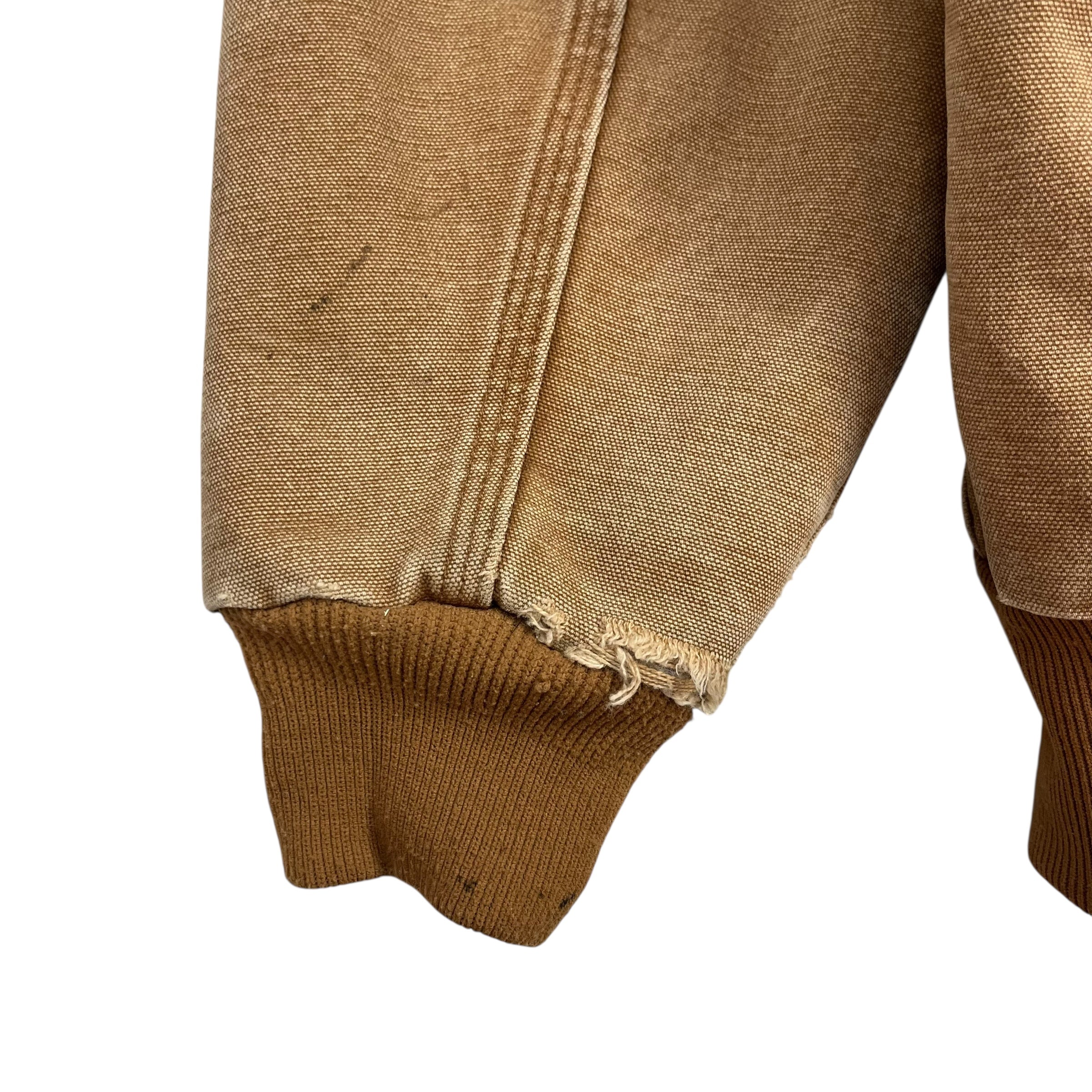 Vintage Carhartt Active Hooded Jacket Tan Brown
