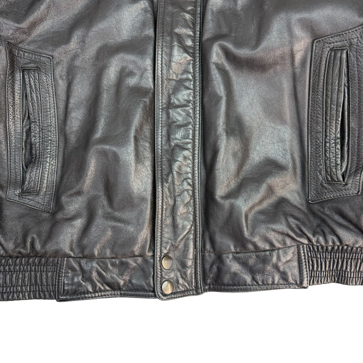 Vintage Club International Leather Jacket Black