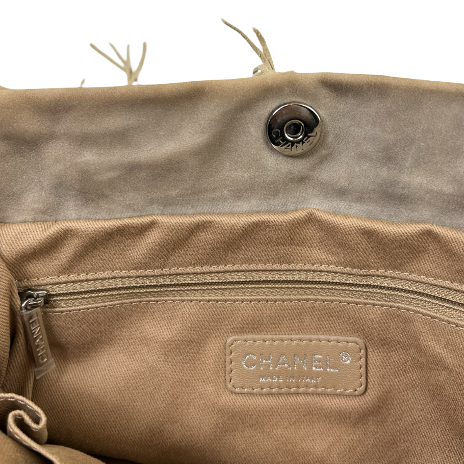 Chanel Suede Calfskin Fringe Tote