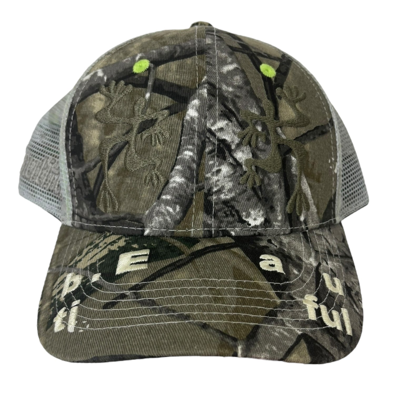 b.Eautiful Biyu SnapBack Trucker Hat Peak Camo