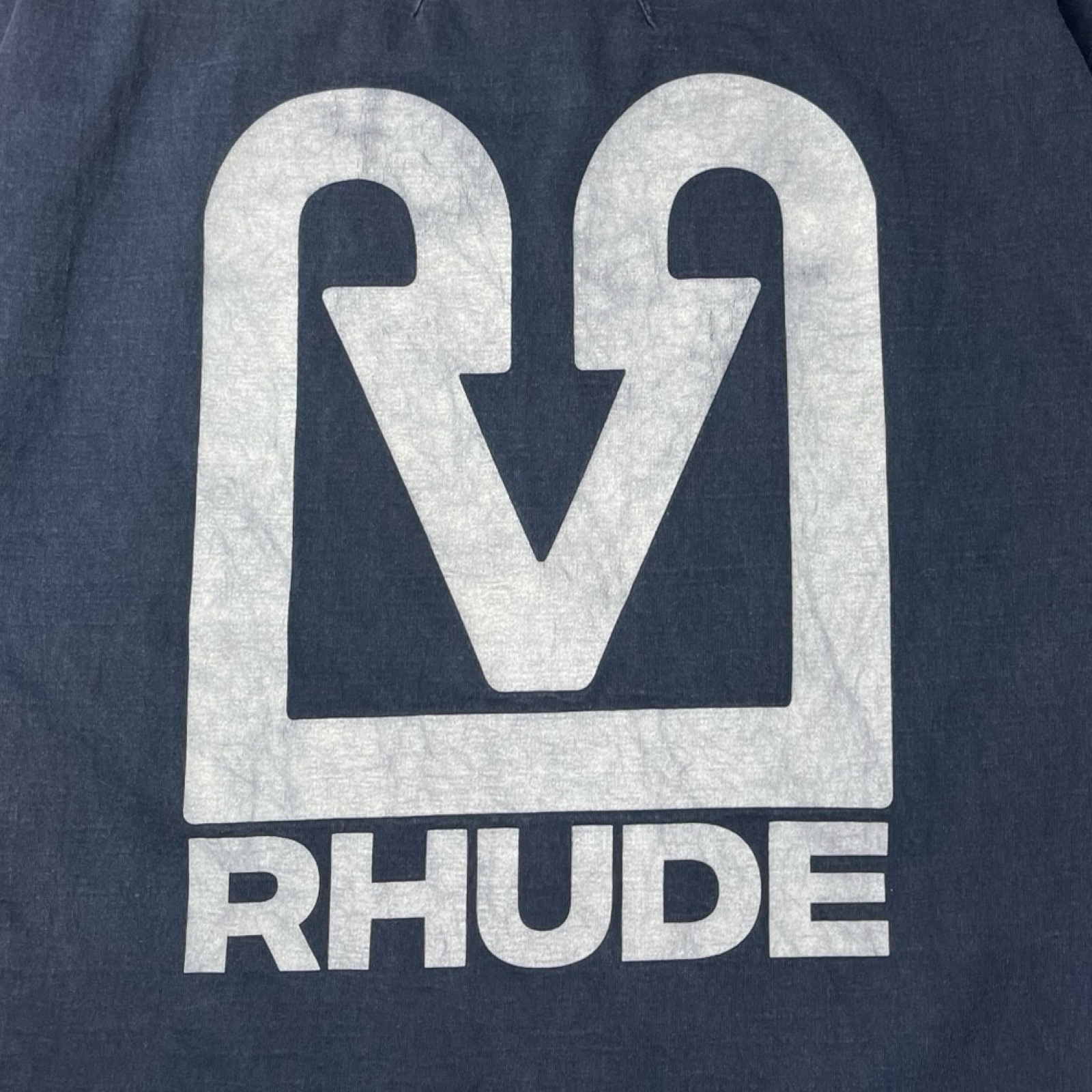 Rhude Black Cat Cotton Tee Black