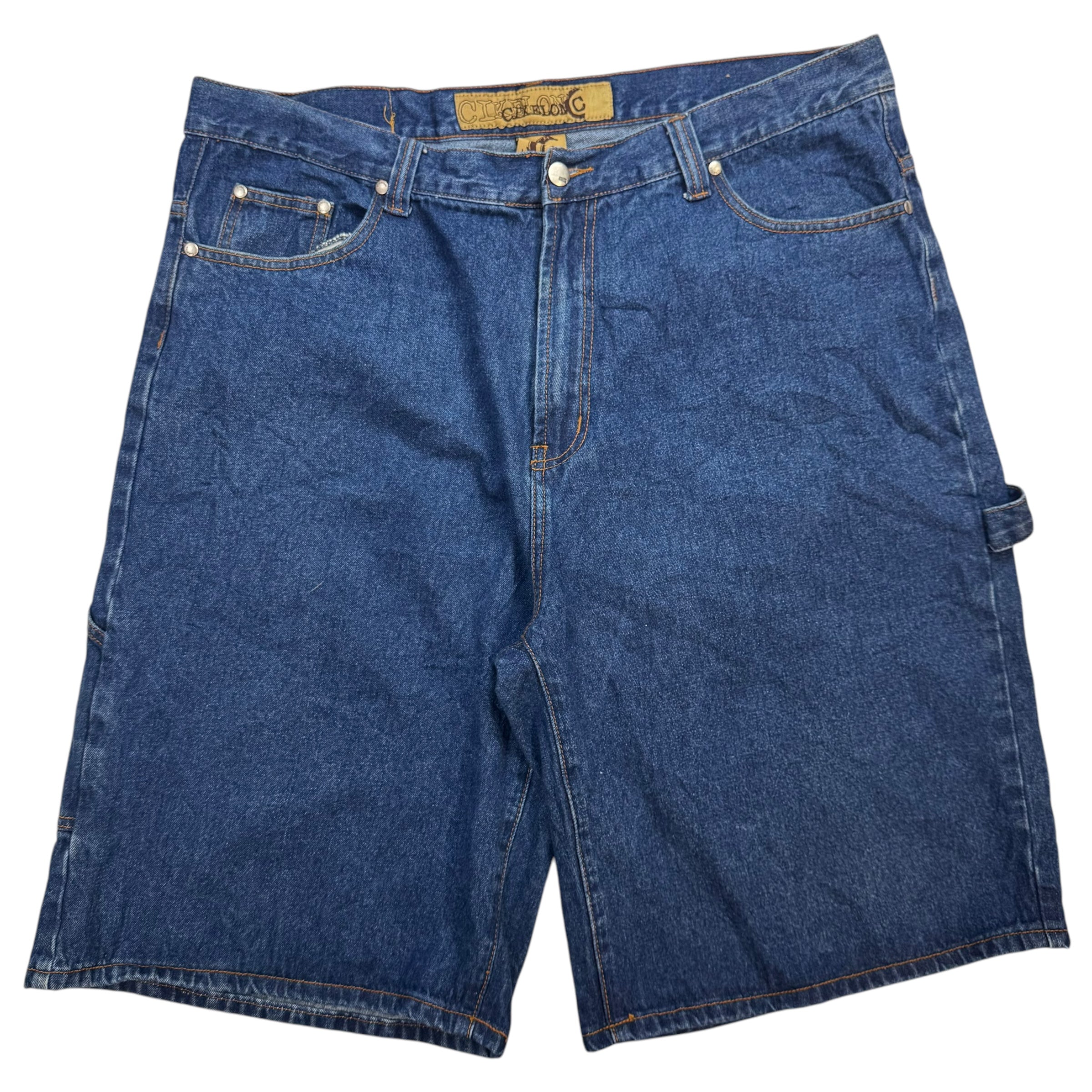 Vintage Cikelon Jeans Denim Shorts Indigo Blue