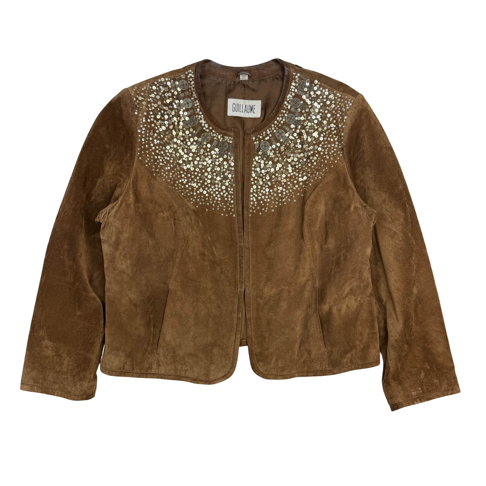 (W) Vintage Guillaume Leather Jacket Brown