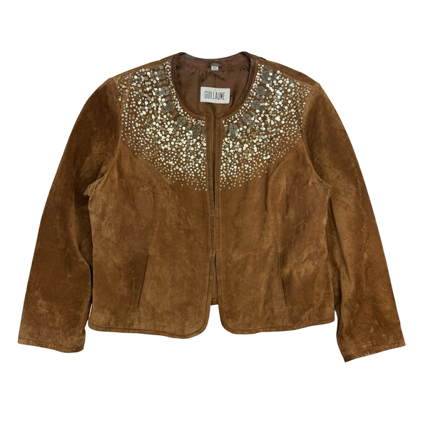 (W) Vintage Guillaume Leather Jacket Brown