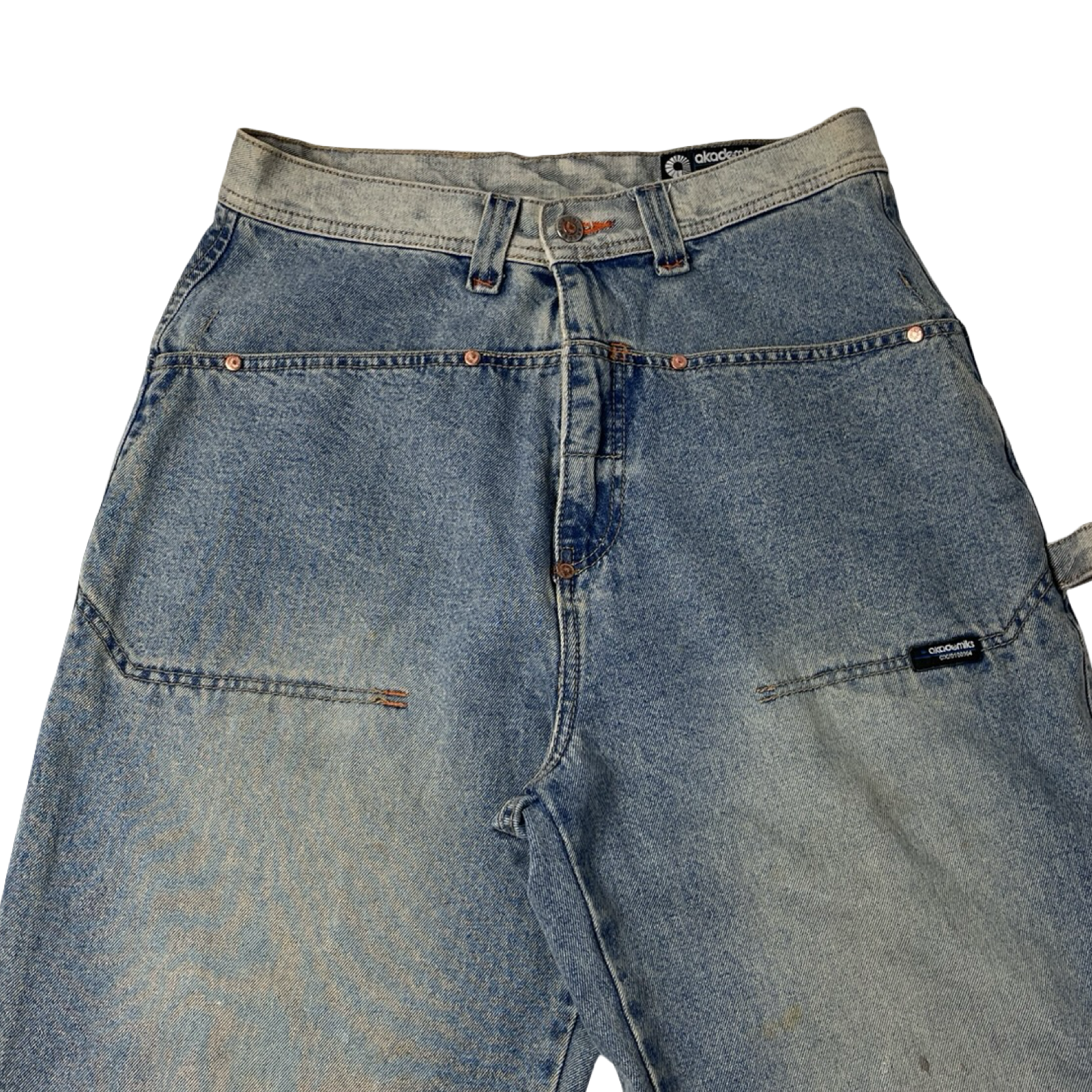 Vintage Y2K Akademiks Utility Jean Pant Light Washed