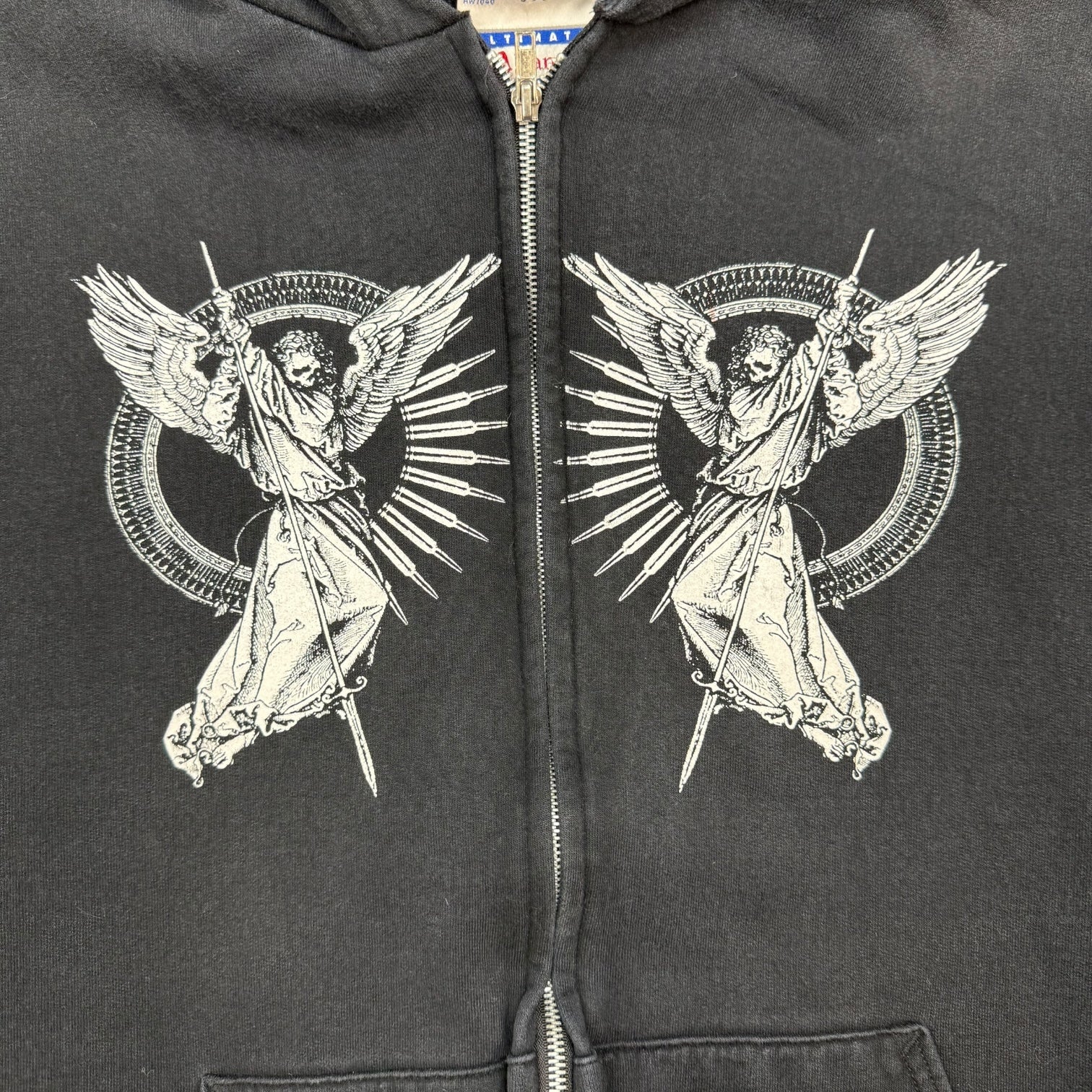 Vintage Goatwhore Band Zip Up Hoodie Black