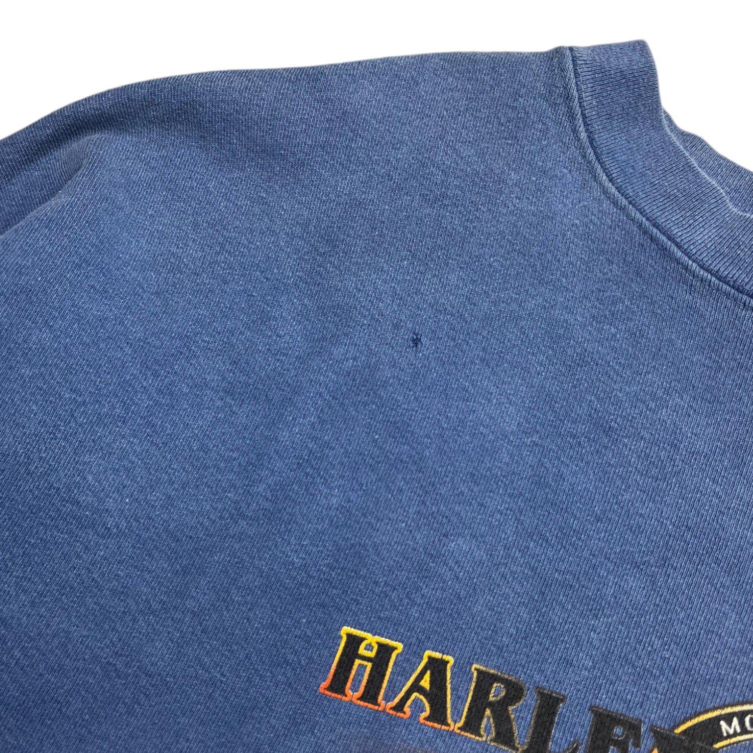 Vintage Harley Davidson Black Falls Sweater Blue