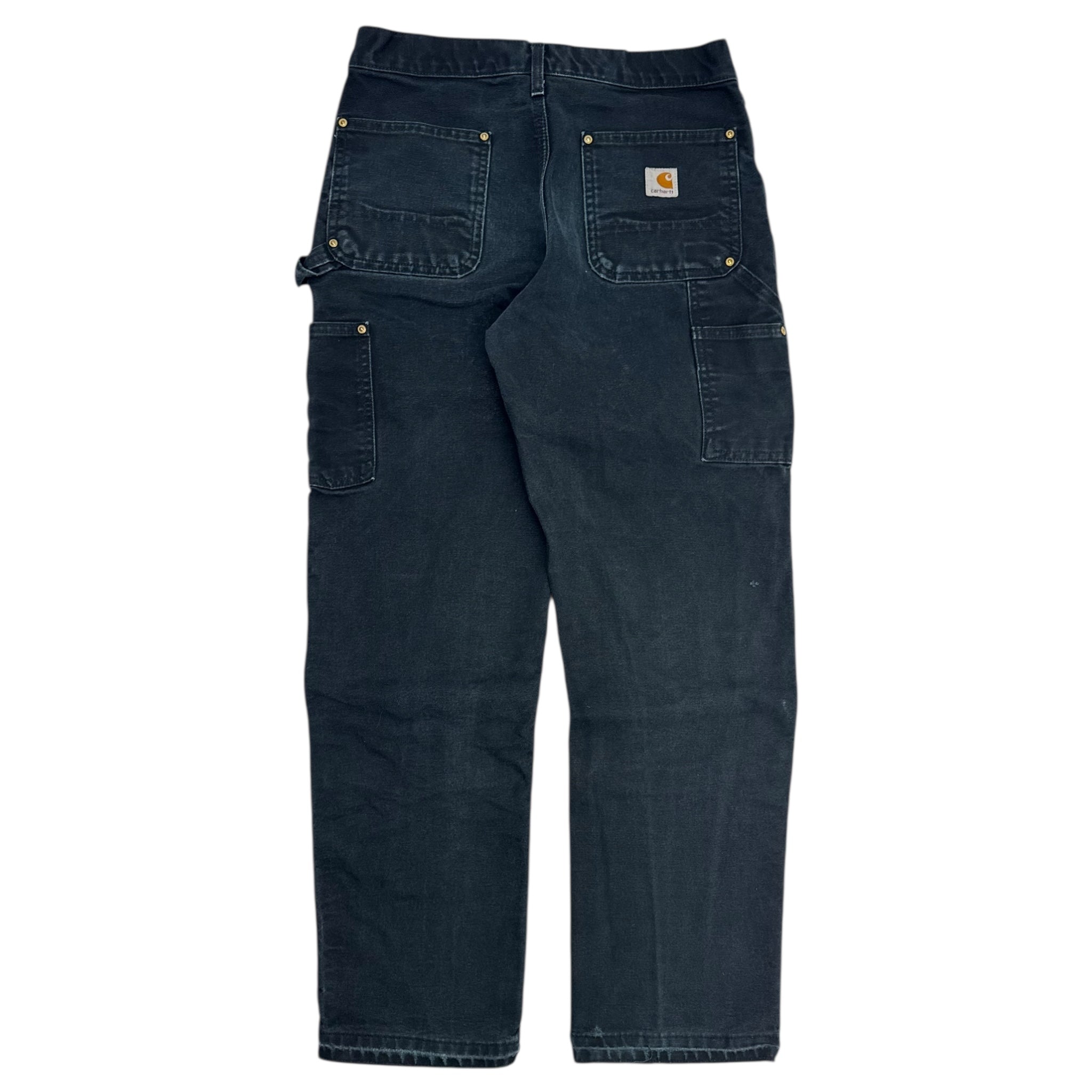 Carhartt Double Knee Work Pants Washed Noir