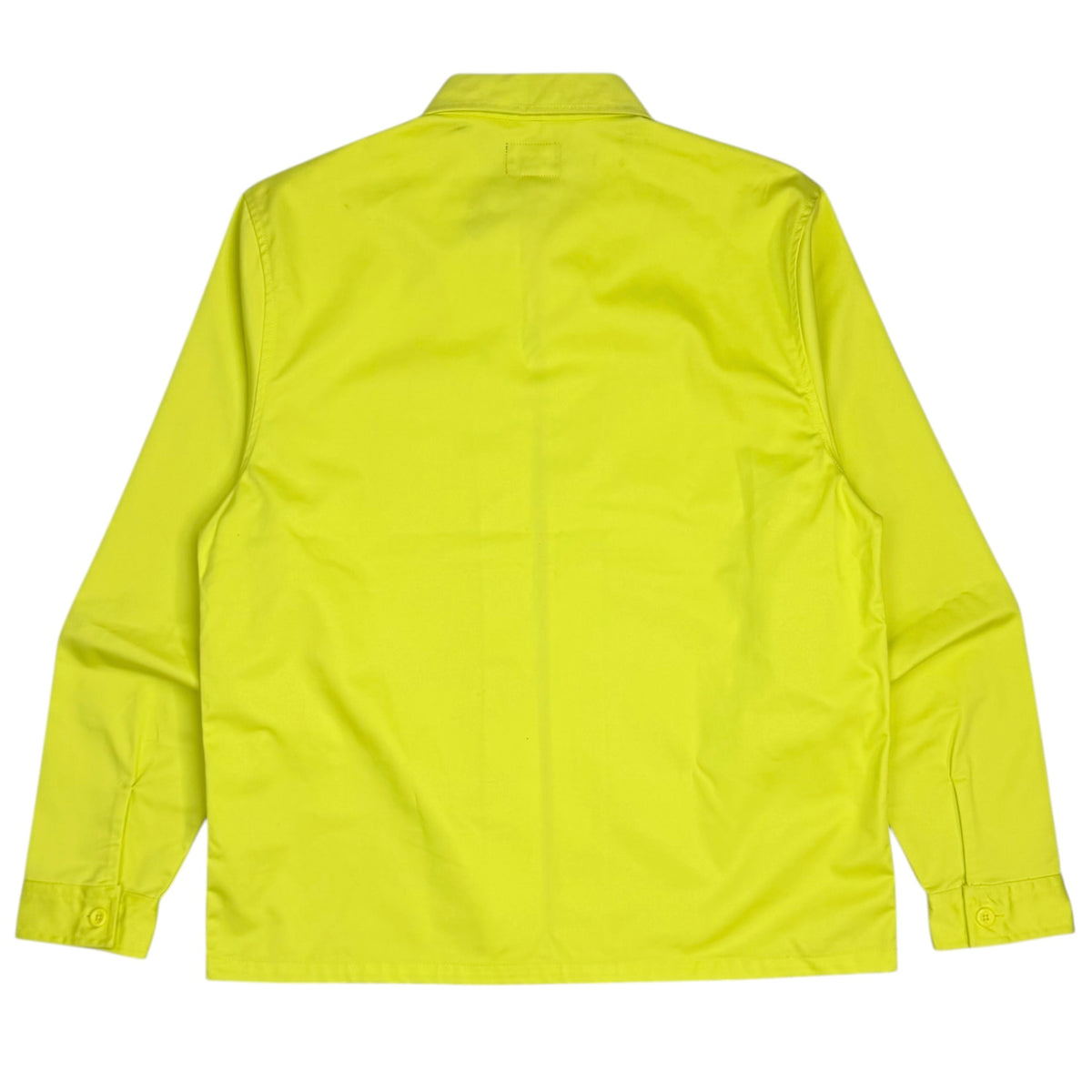 Stussy Zip Up Work LS Shirt Yellow