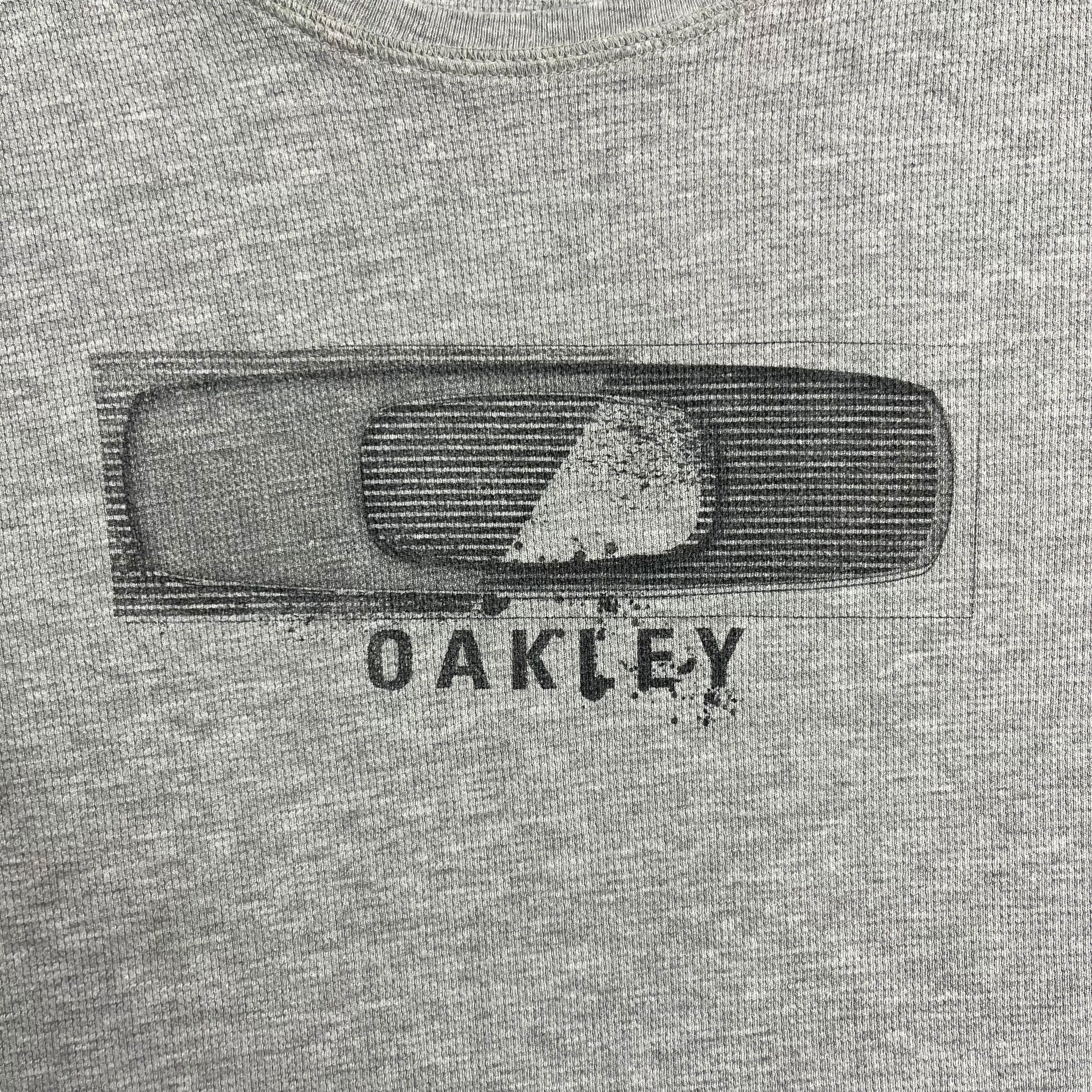 Vintage Oakley Longsleeve Tee Light Grey