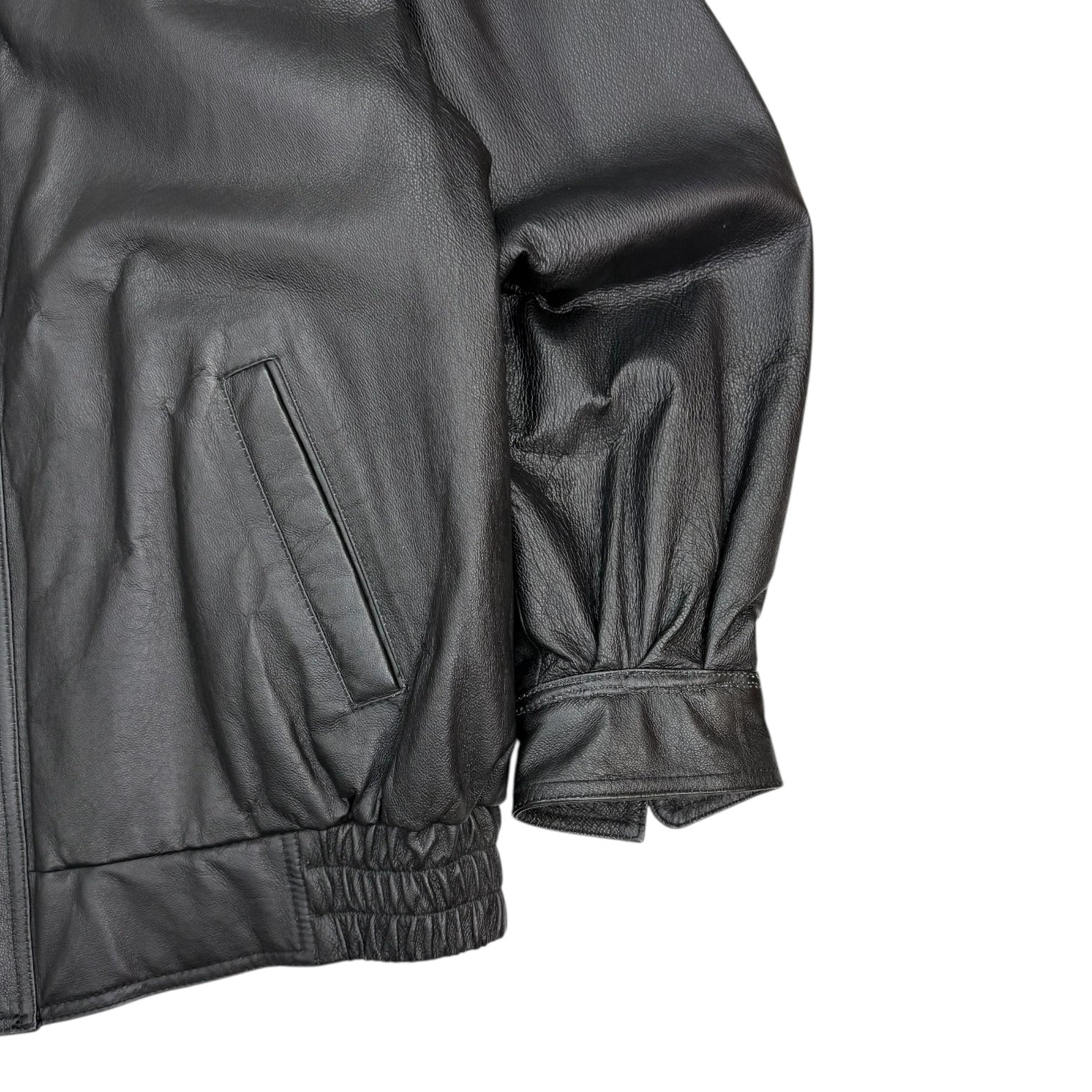 Vintage Ford ‘Built Ford Tough’ Leather Jacket Black