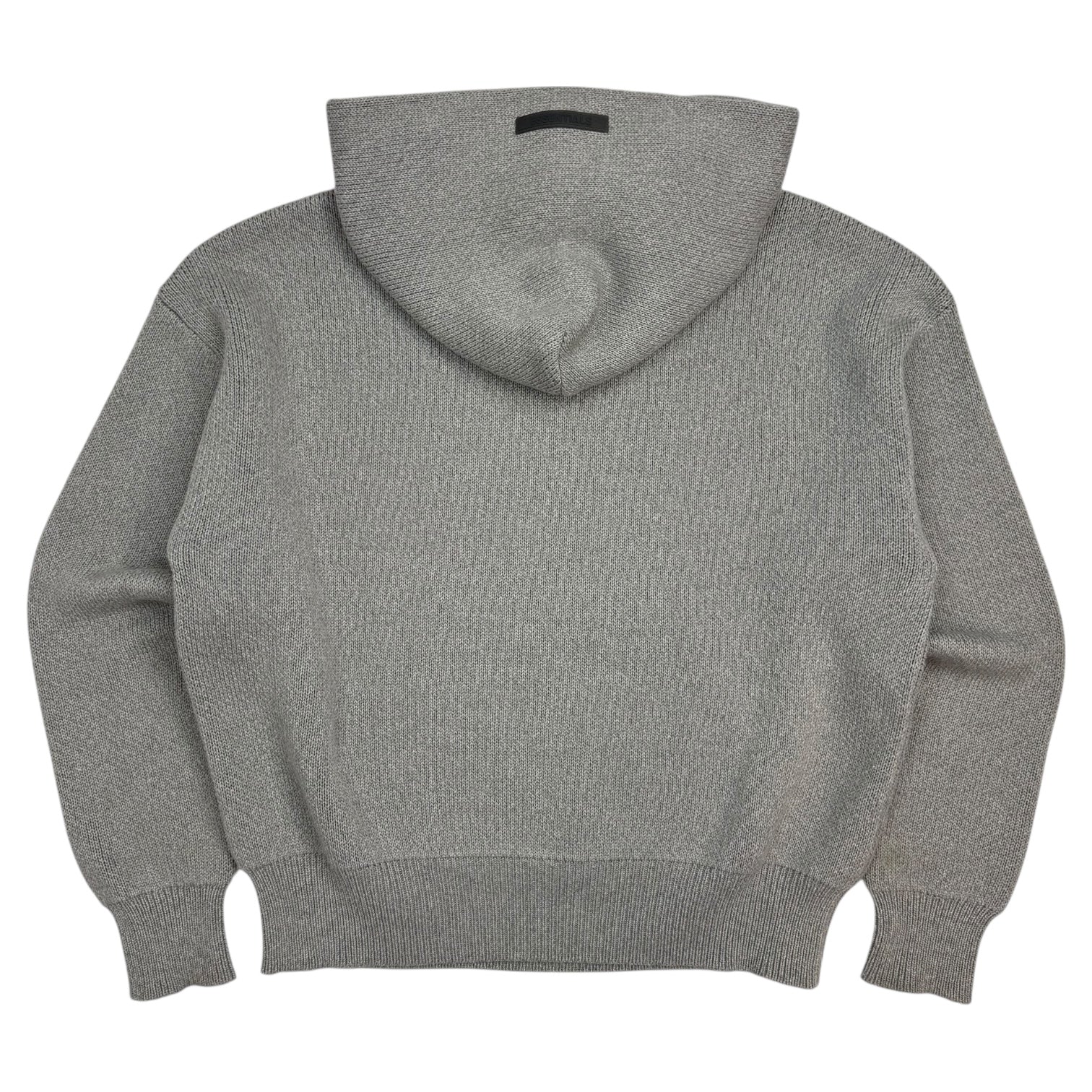 Fear Of God Essentials Knit Pullover Hoodie Dark Heather Oatmeal