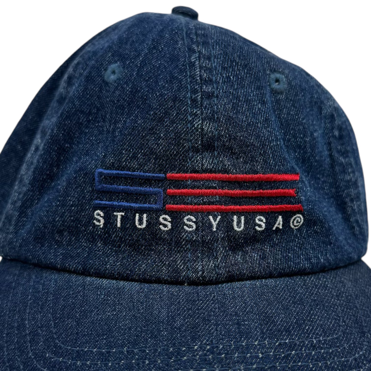 Stüssy USA Denim Strapback Hat