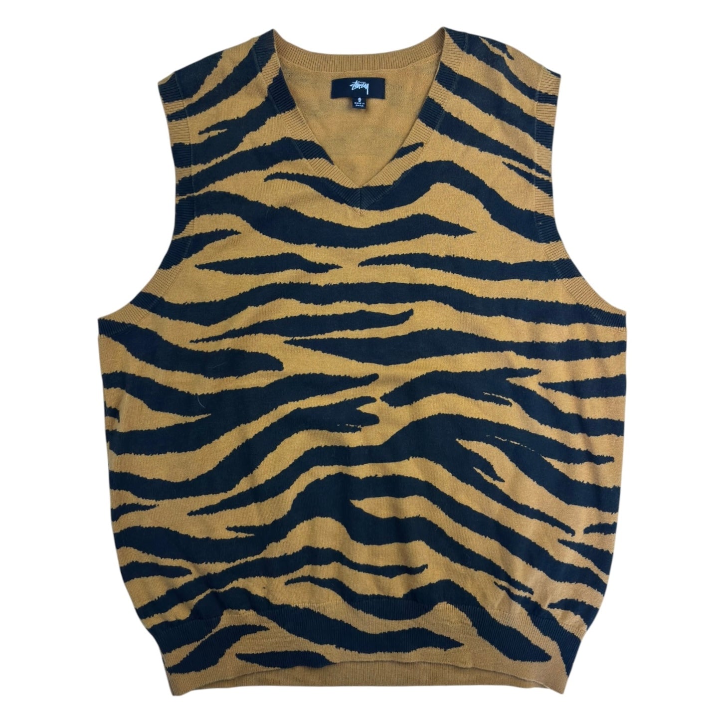 (W) Stussy Tiger Printed Knit Vest