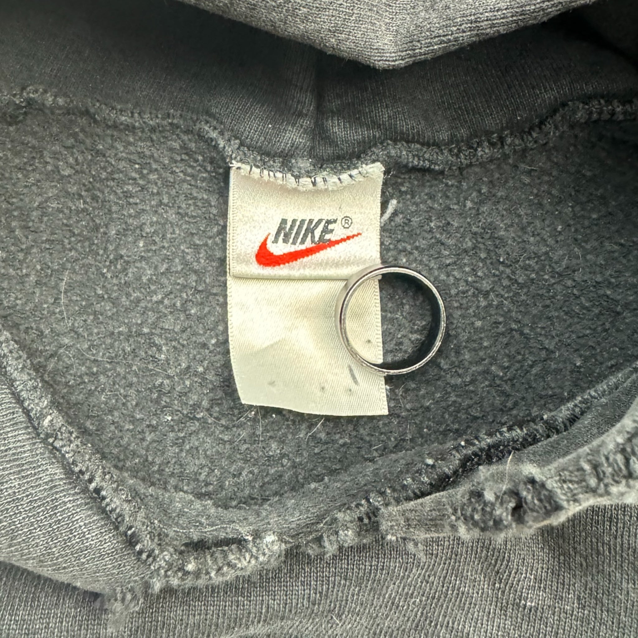 Vintage Nike Side Swoosh Hoodie Black