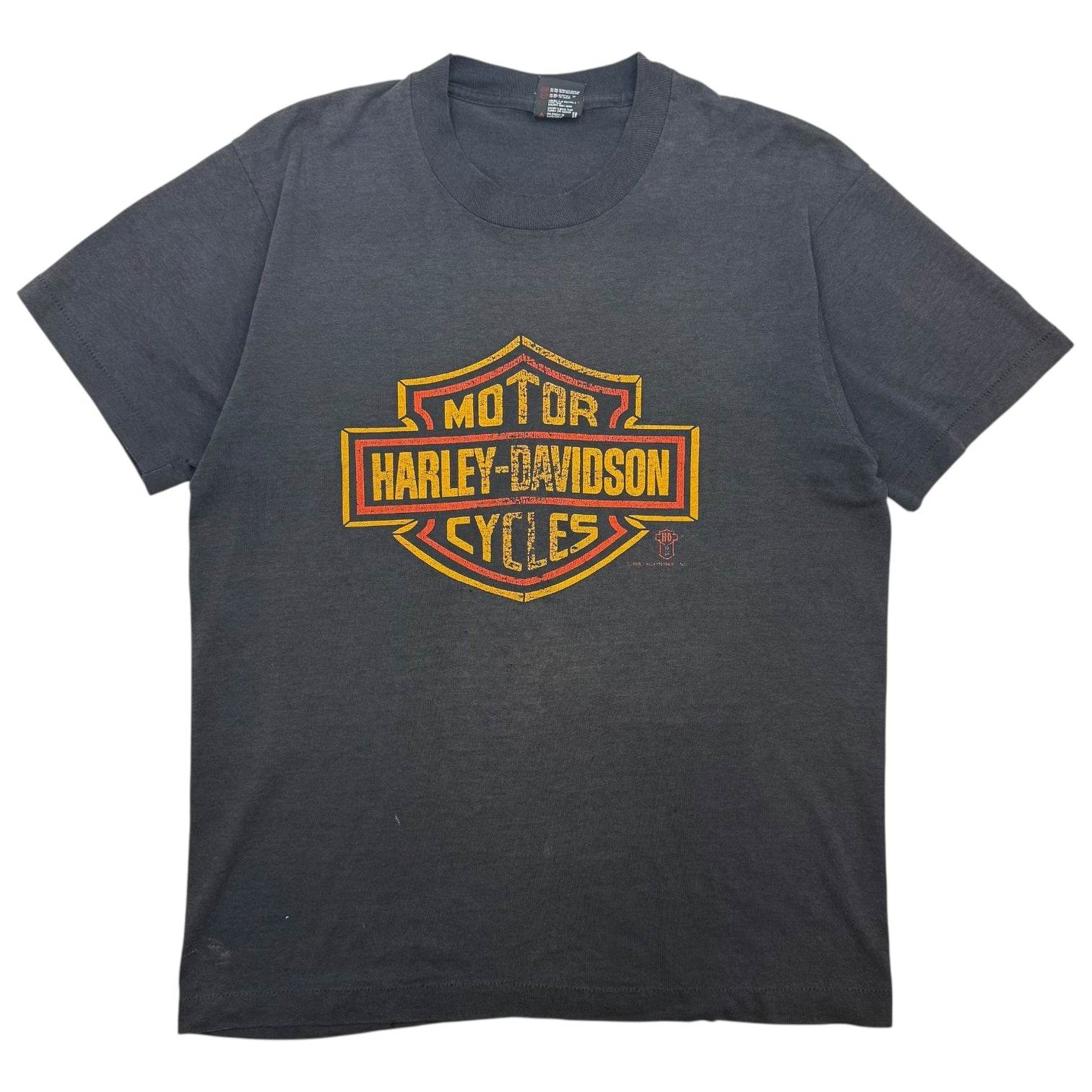 1987 Harley Davidson Tee Faded Black
