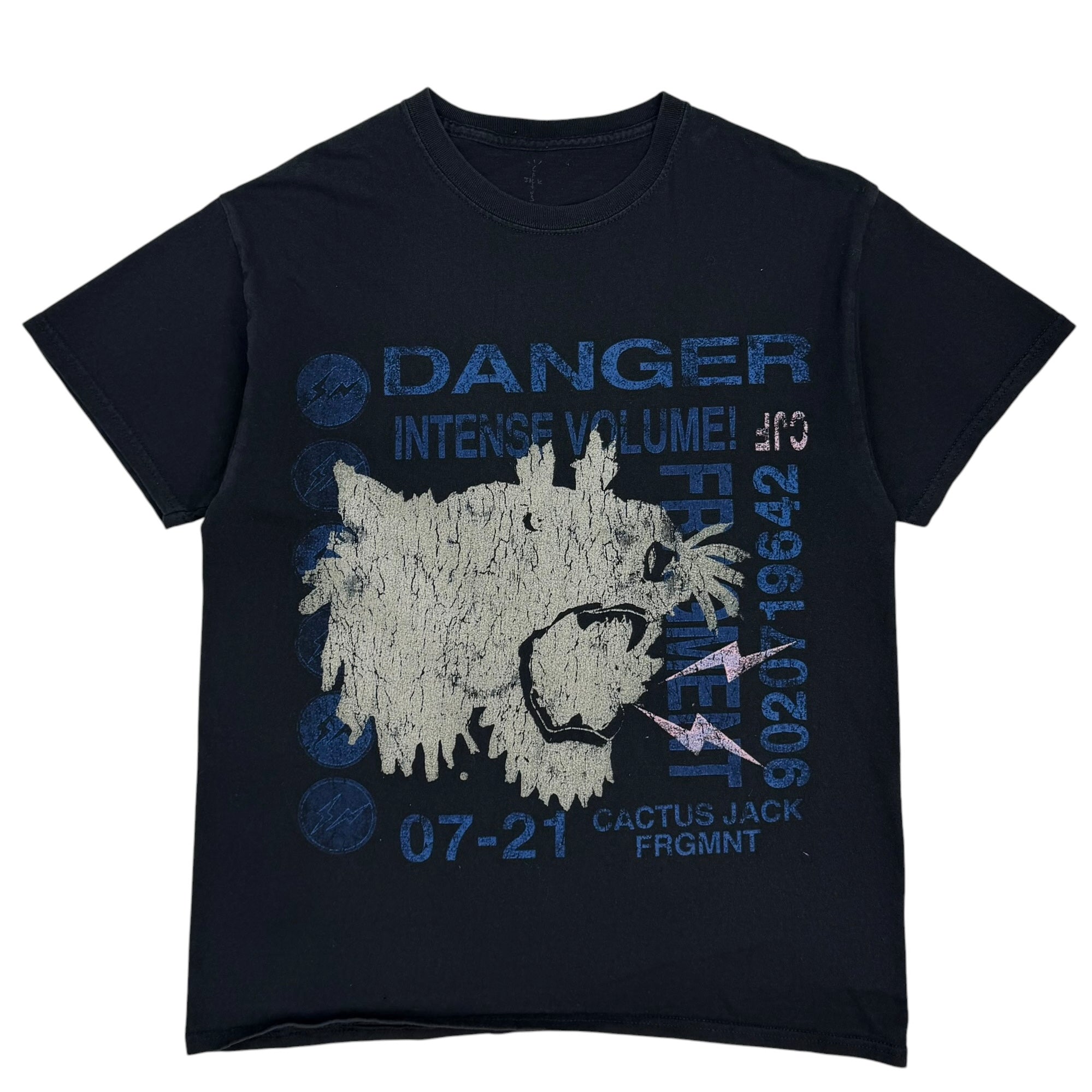 Travis Scott Cactus Jack For Fragment Danger Tee Black