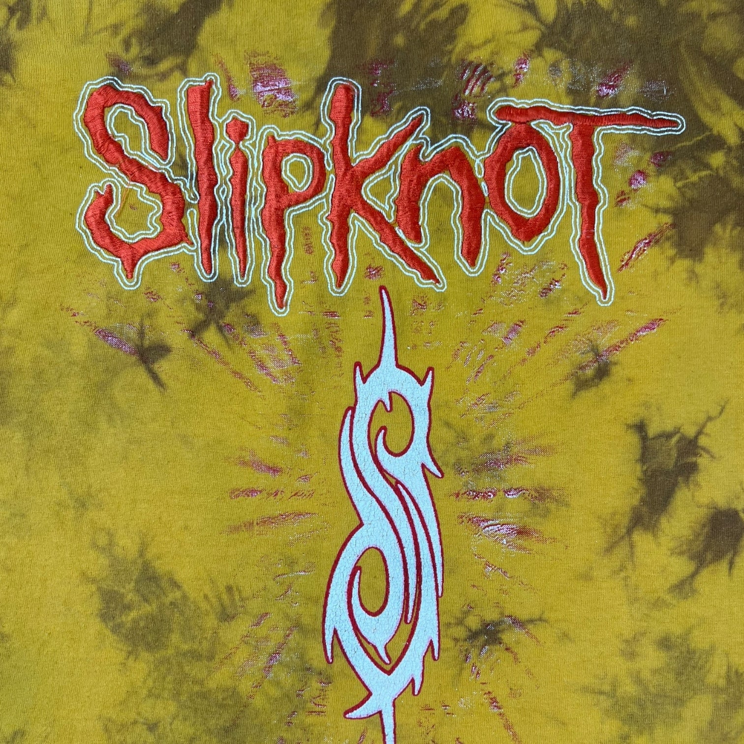 Vintage Slipknot Tie Dye “Don’t Ever Judge Me” T-Shirt Yellow