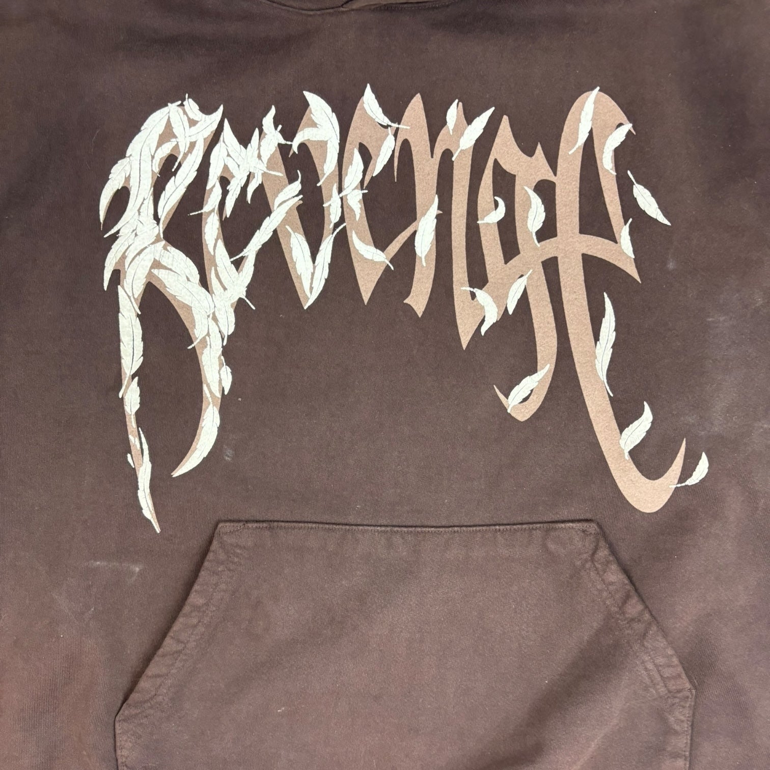 Revenge x JuiceWrld 999 Dove Hoodie Brown