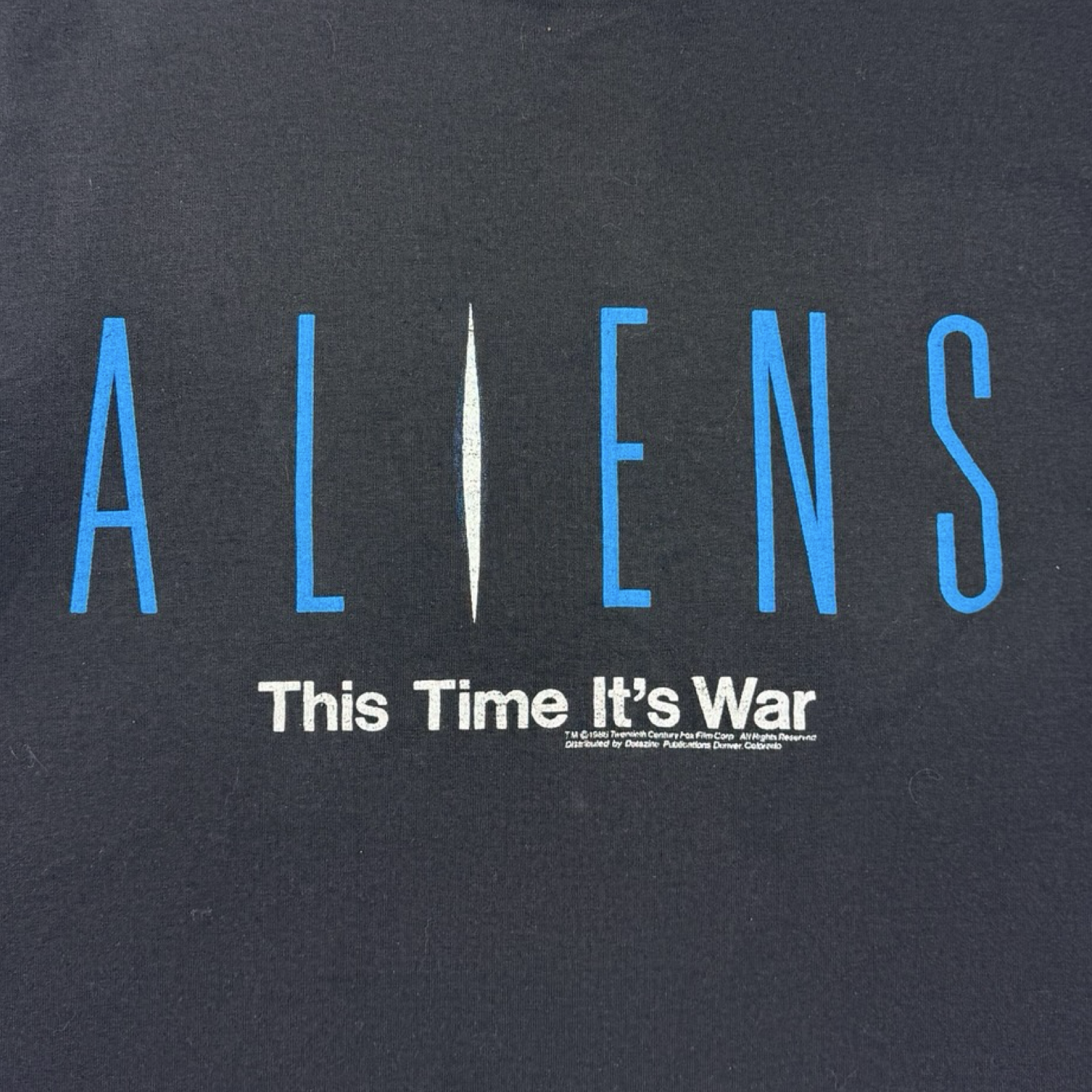 1986 Aliens “This Time It’s War” Movie Promo T-Shirt