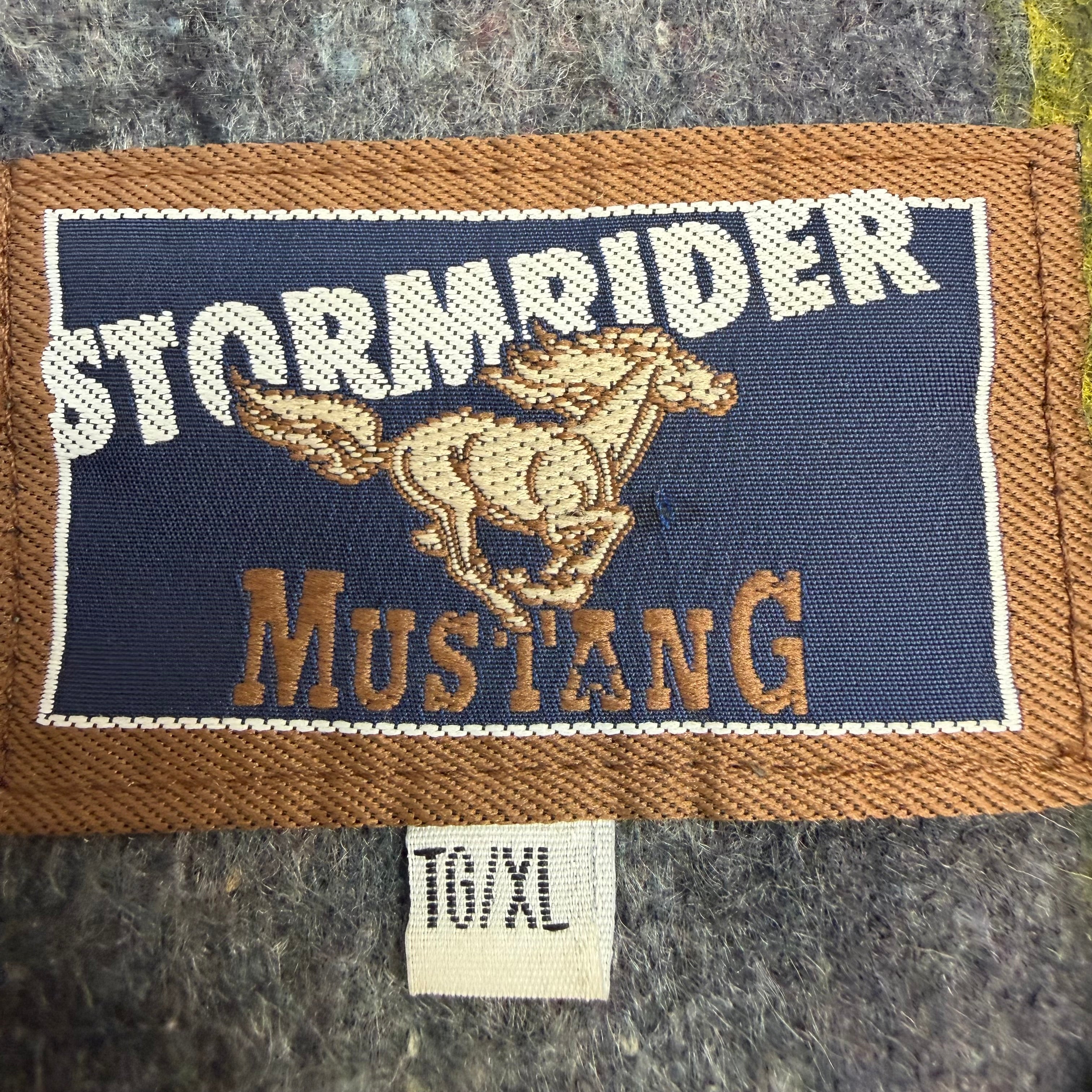 Vintage Mustang Stormrider Denim Trucker Jacket Black