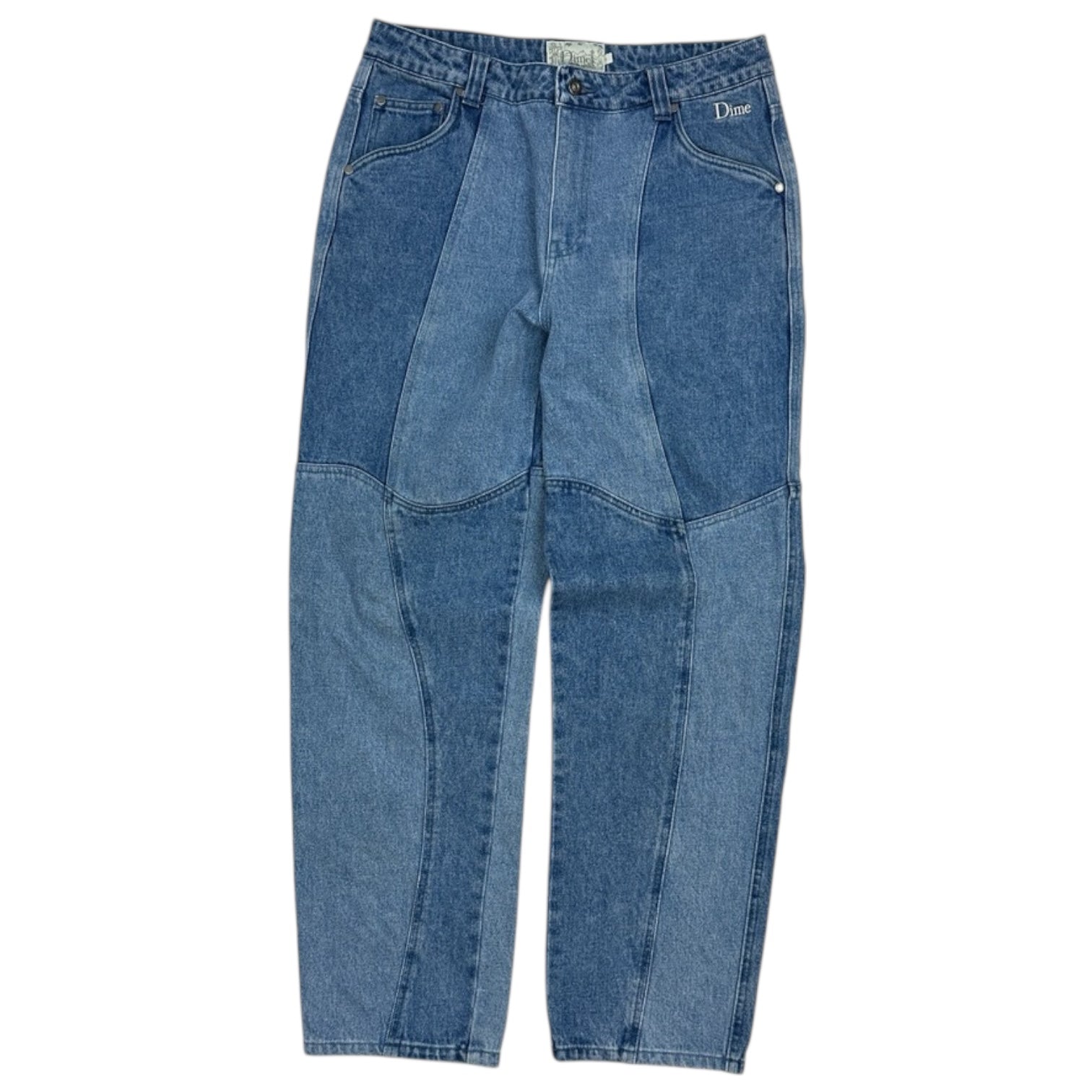 Dime Blocked Relaxed Denim Blue