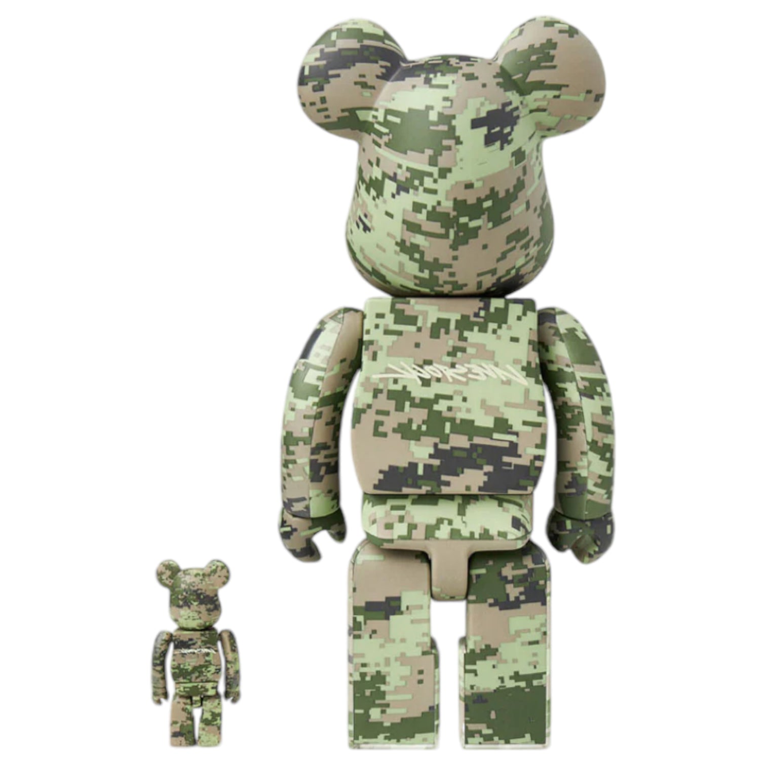 Livestock x Medicom Toy BearBrick 100% & 400% Set / Digital Camouflage