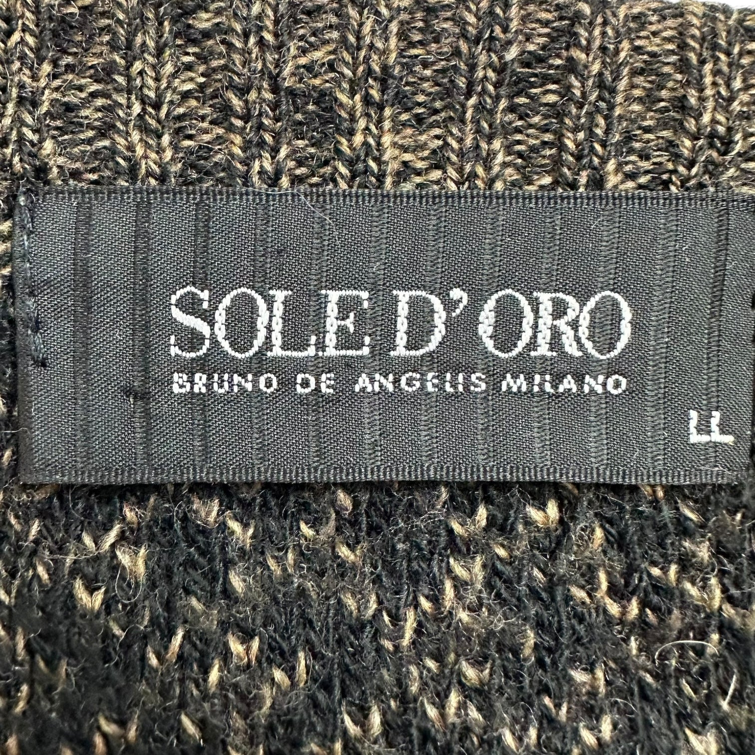 Vintage Sole D’oro Knit Sweater Brown/Beige