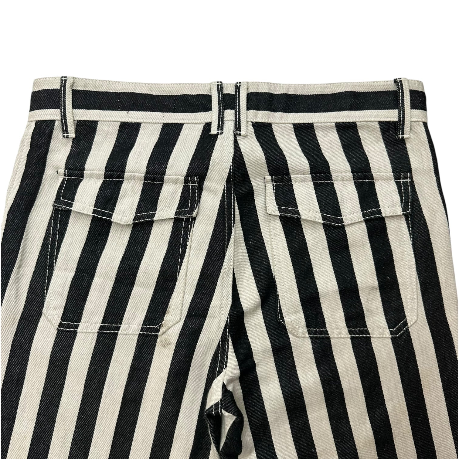 Alexander McQueen Striped Denim Pants