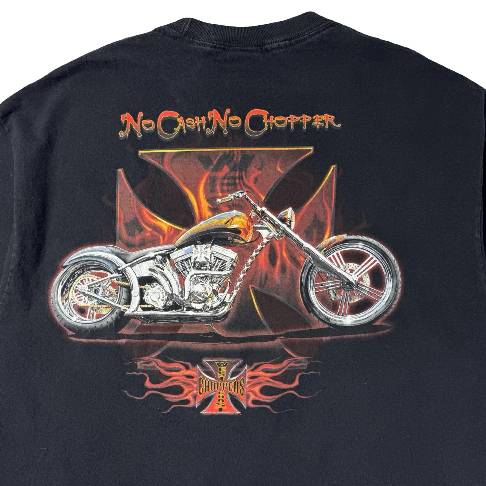 Vintage West Coast Choppers "No Cash No Chopper" T-Shirt