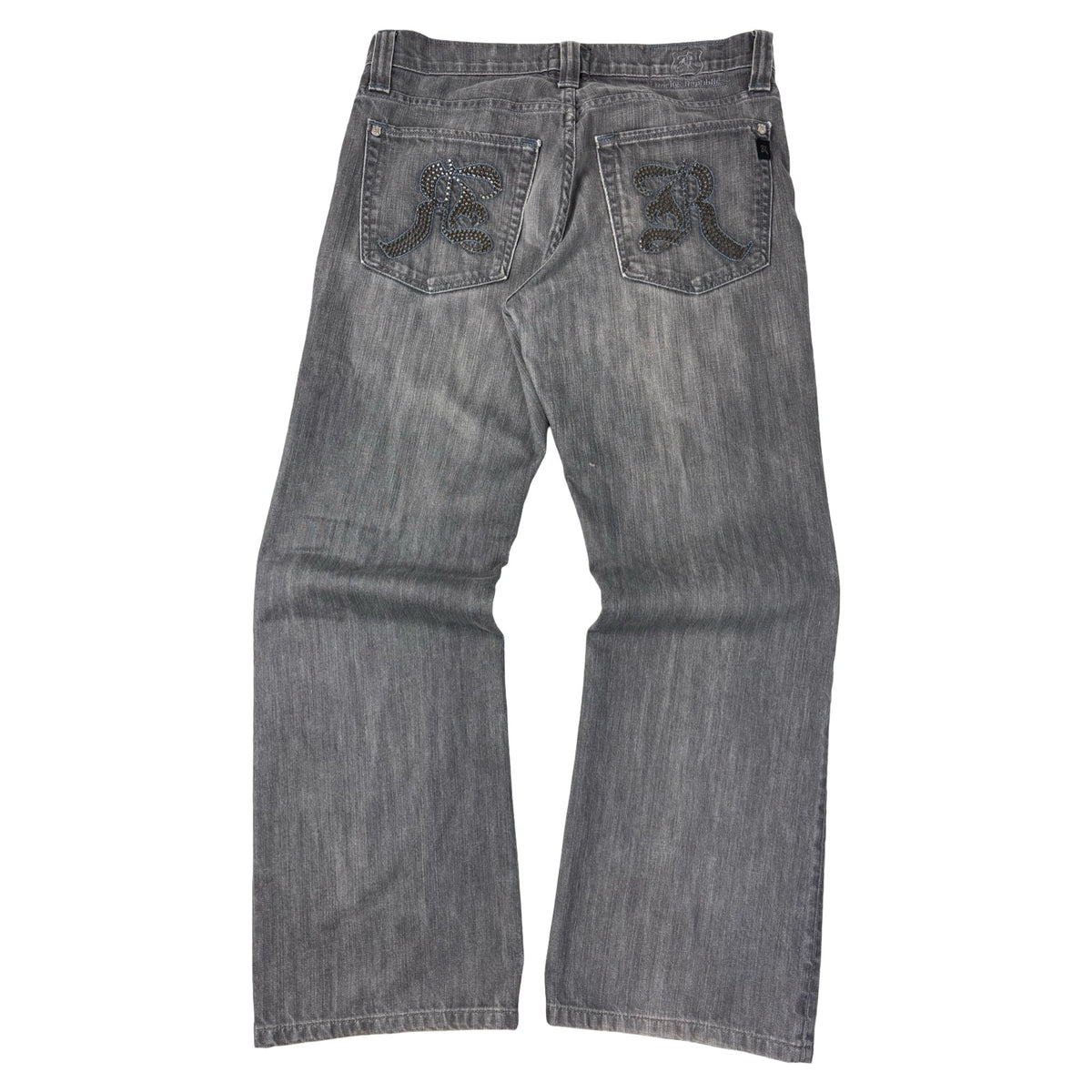 Vintage Y2K Rock & Republic Flared Jean Pant Washed Grey